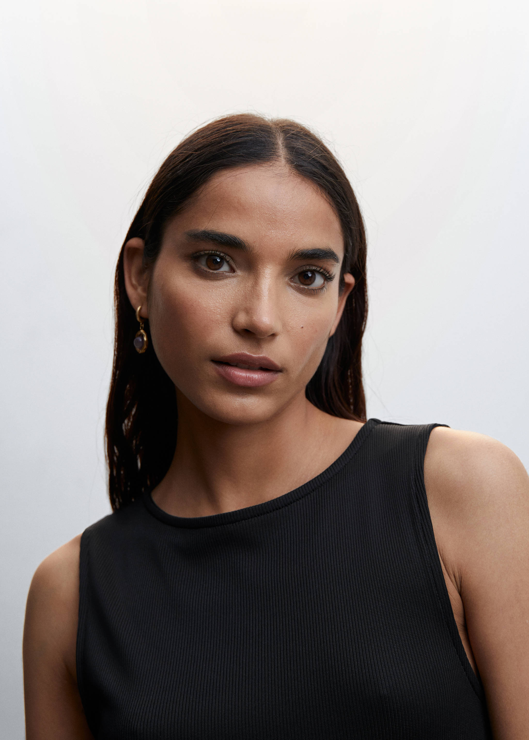 Pleated knitted dress - Details of the article 1