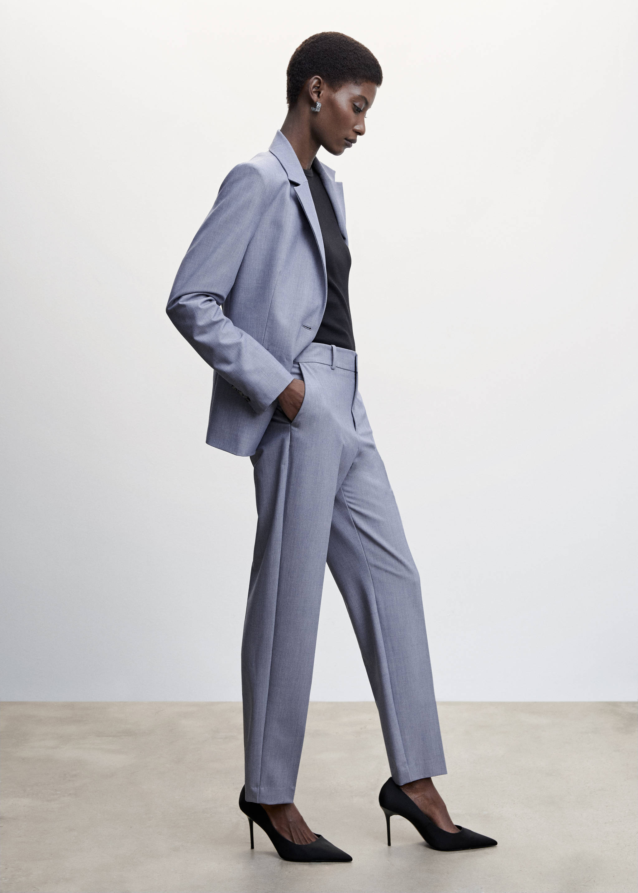 Straight suit trousers - Details of the article 2