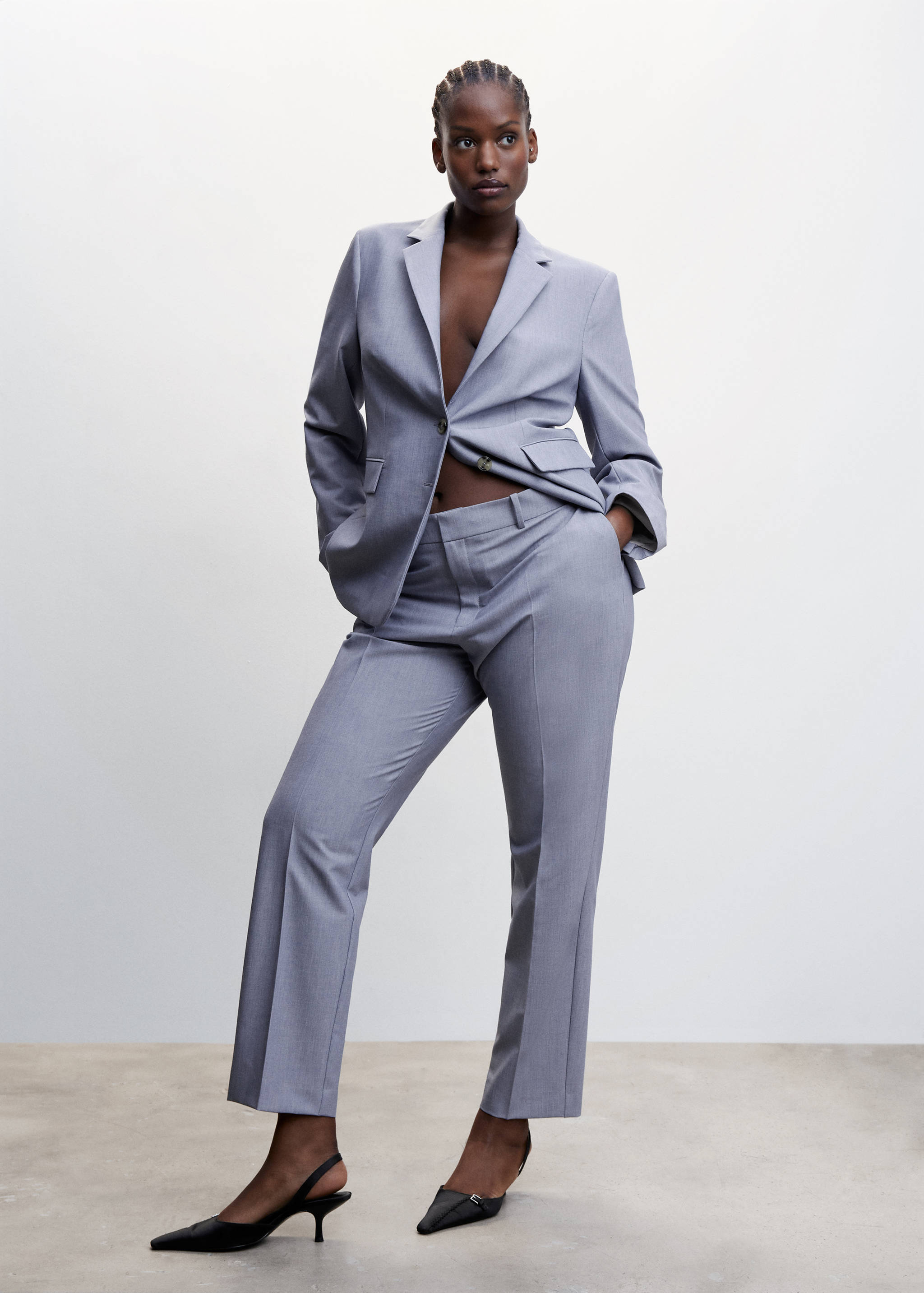 Straight suit trousers - Details of the article 3