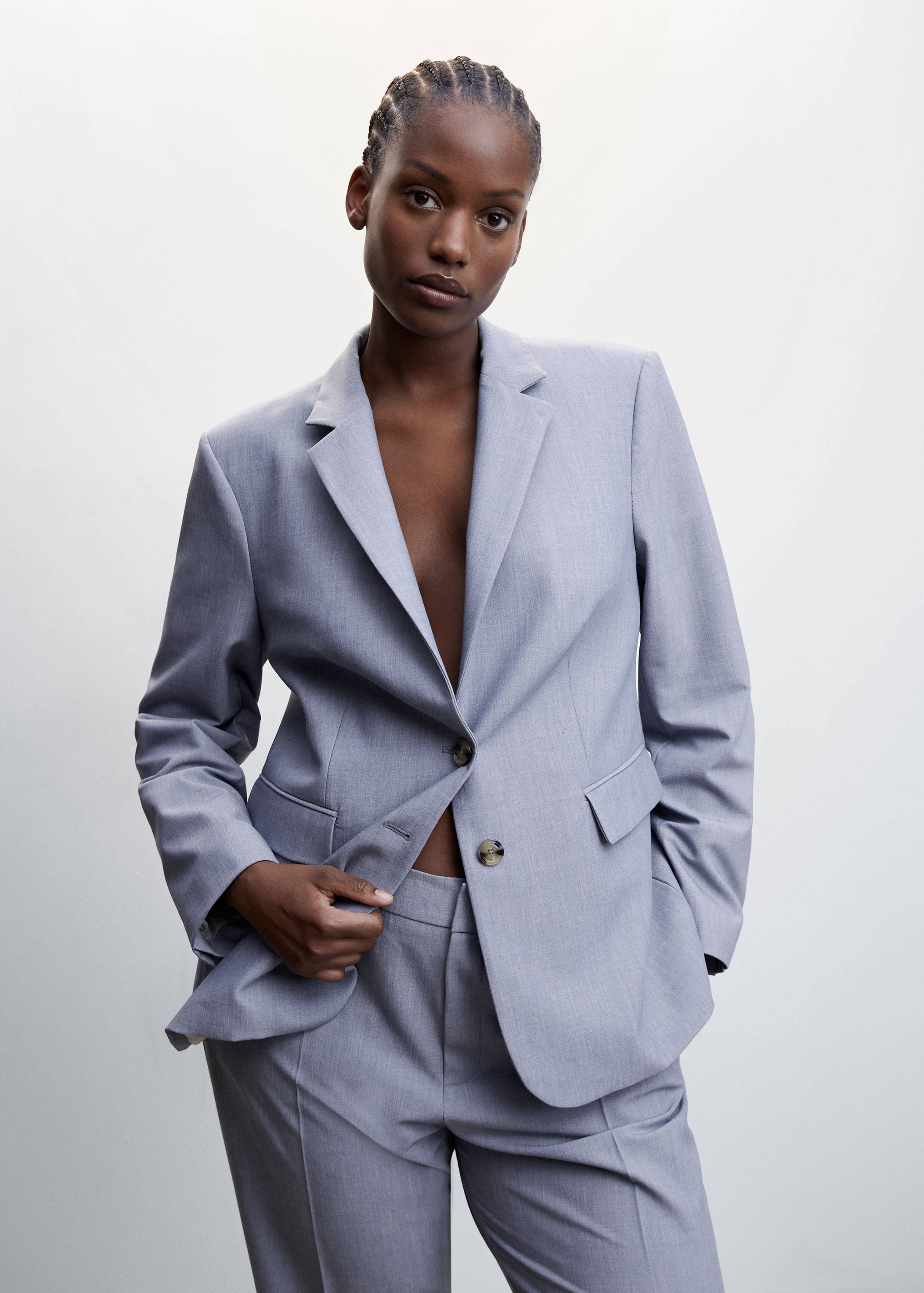 Straight suit trousers - Details of the article 5