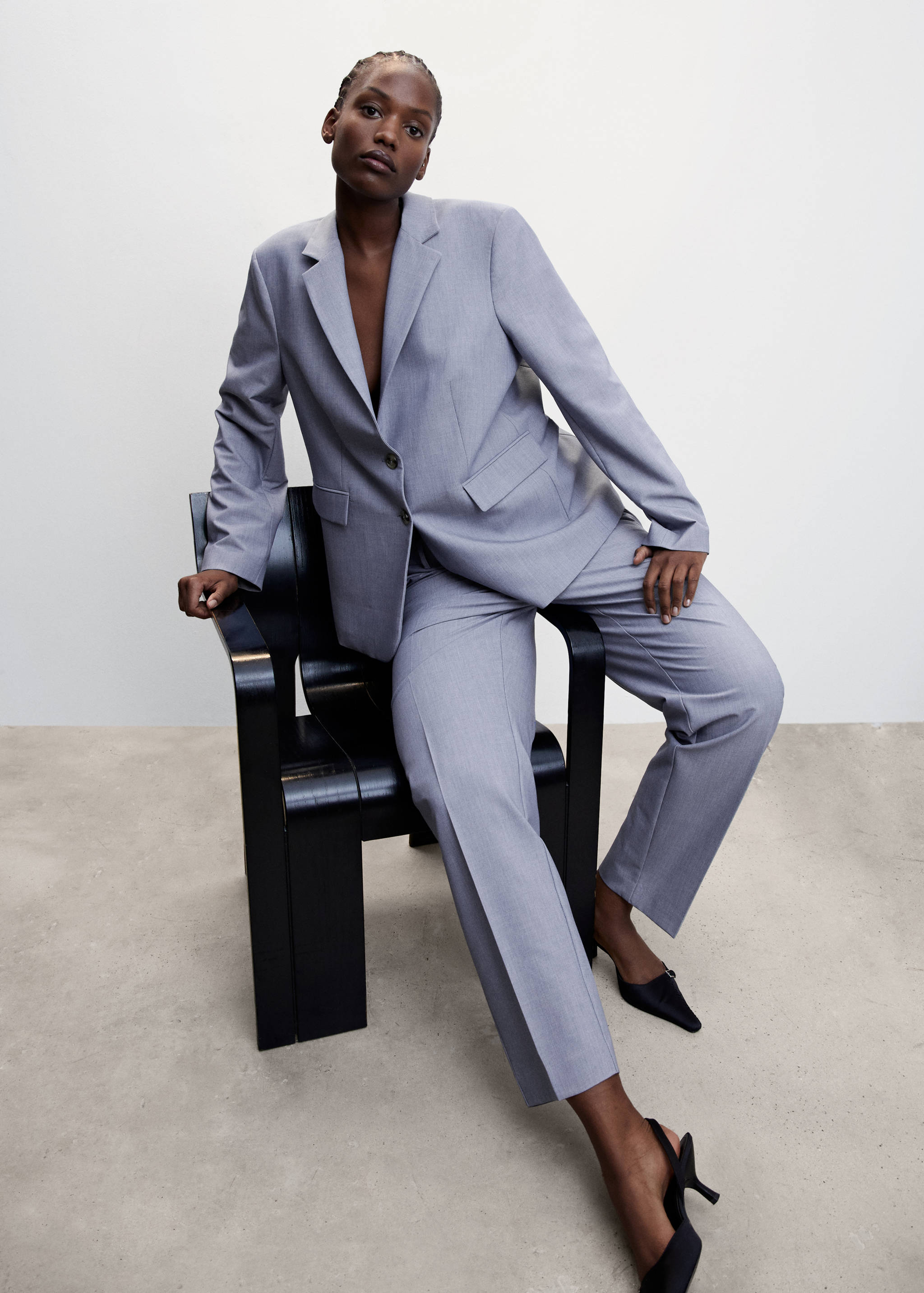 Straight suit trousers - Details of the article 4