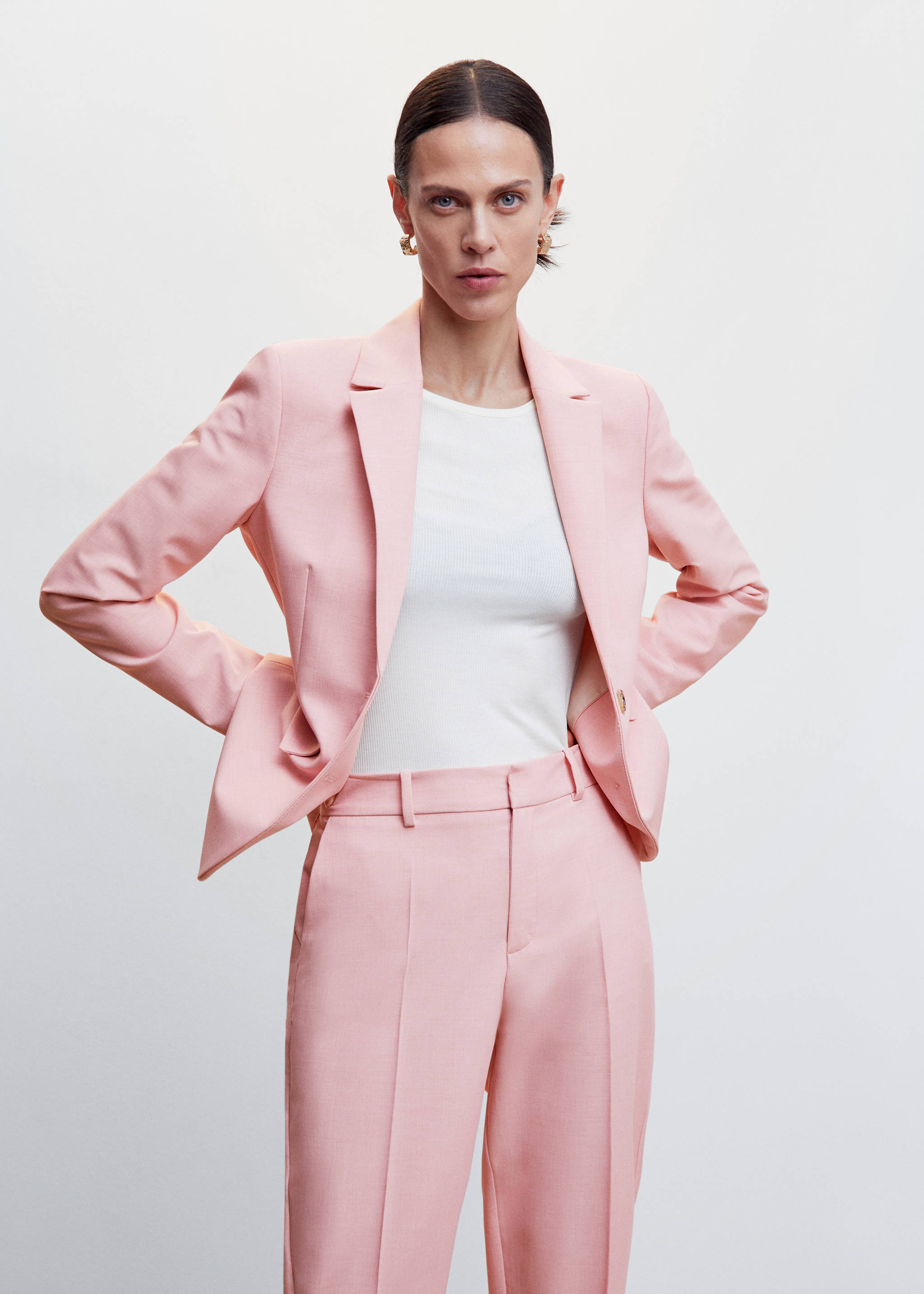 Straight suit trousers - Details of the article 1