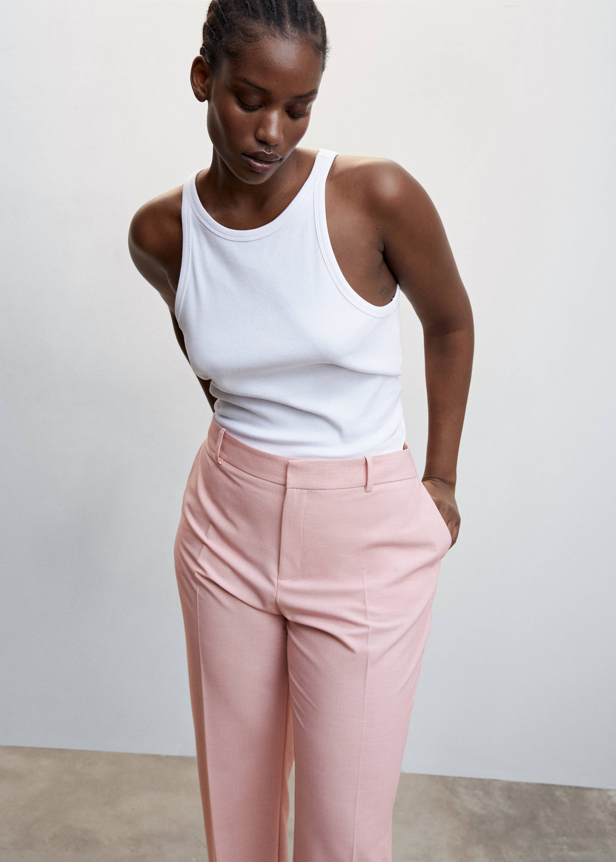 Straight suit trousers - Details of the article 5