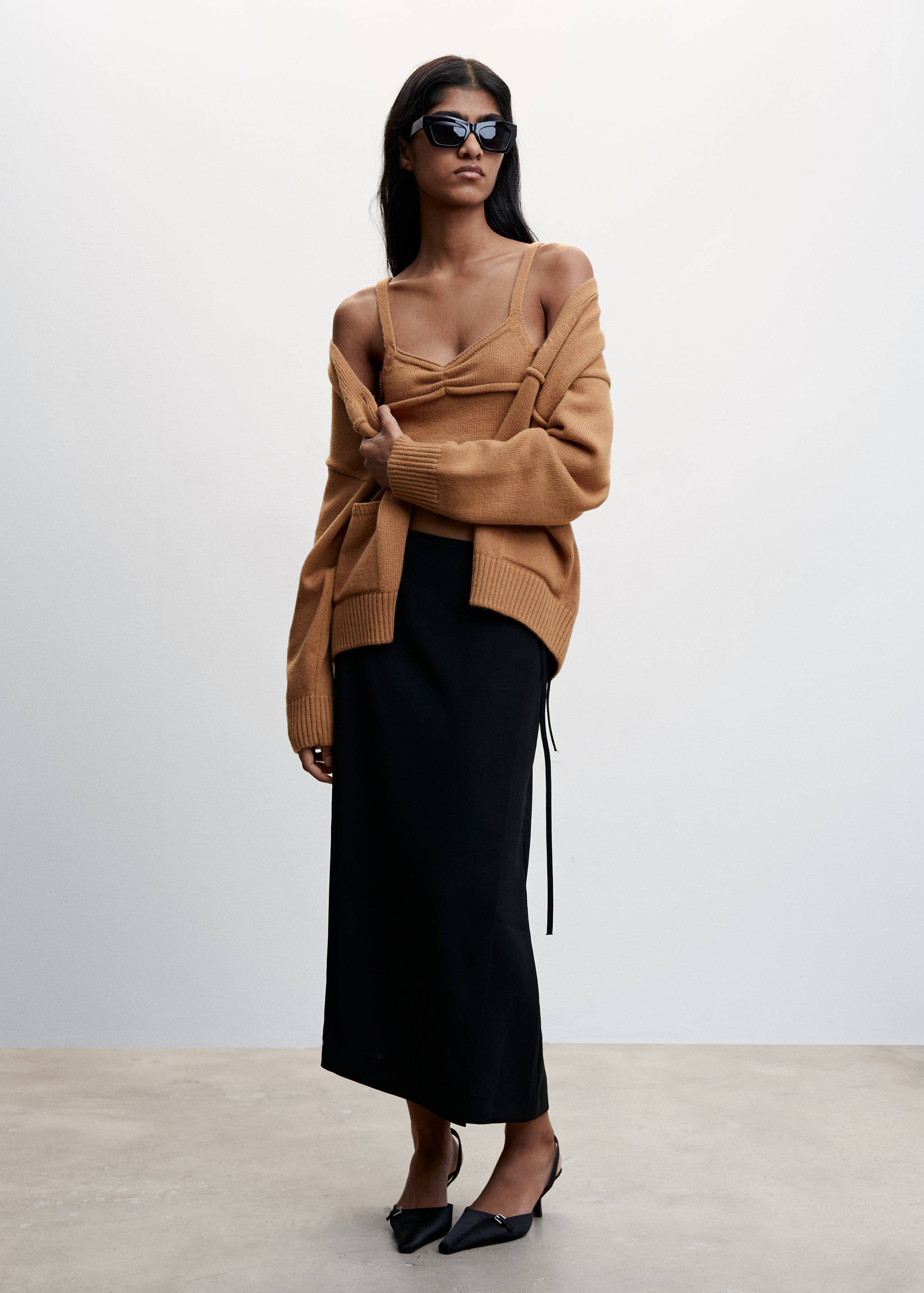 Top maille bretelles - Plan général