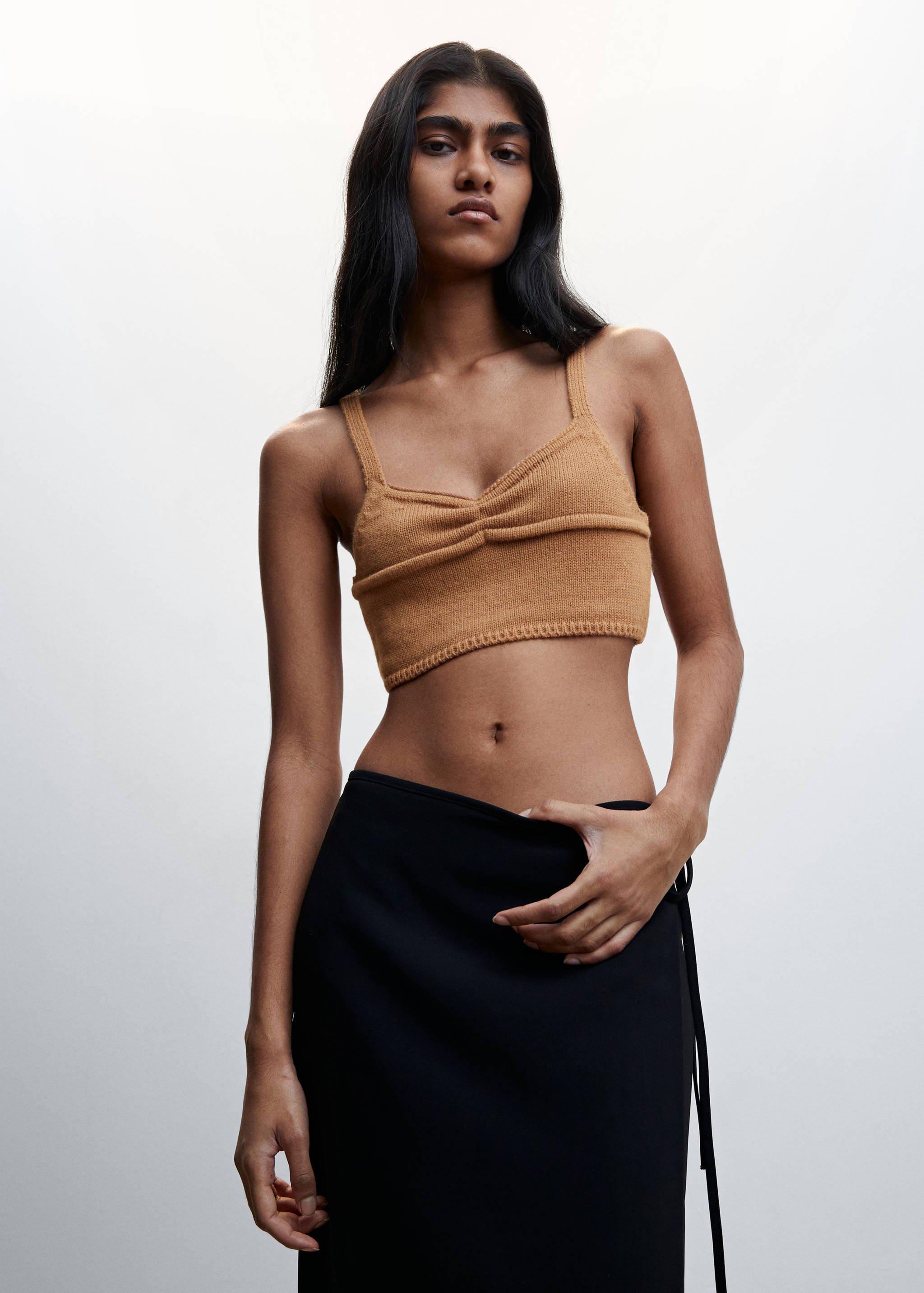 Top maille bretelles - Plan moyen