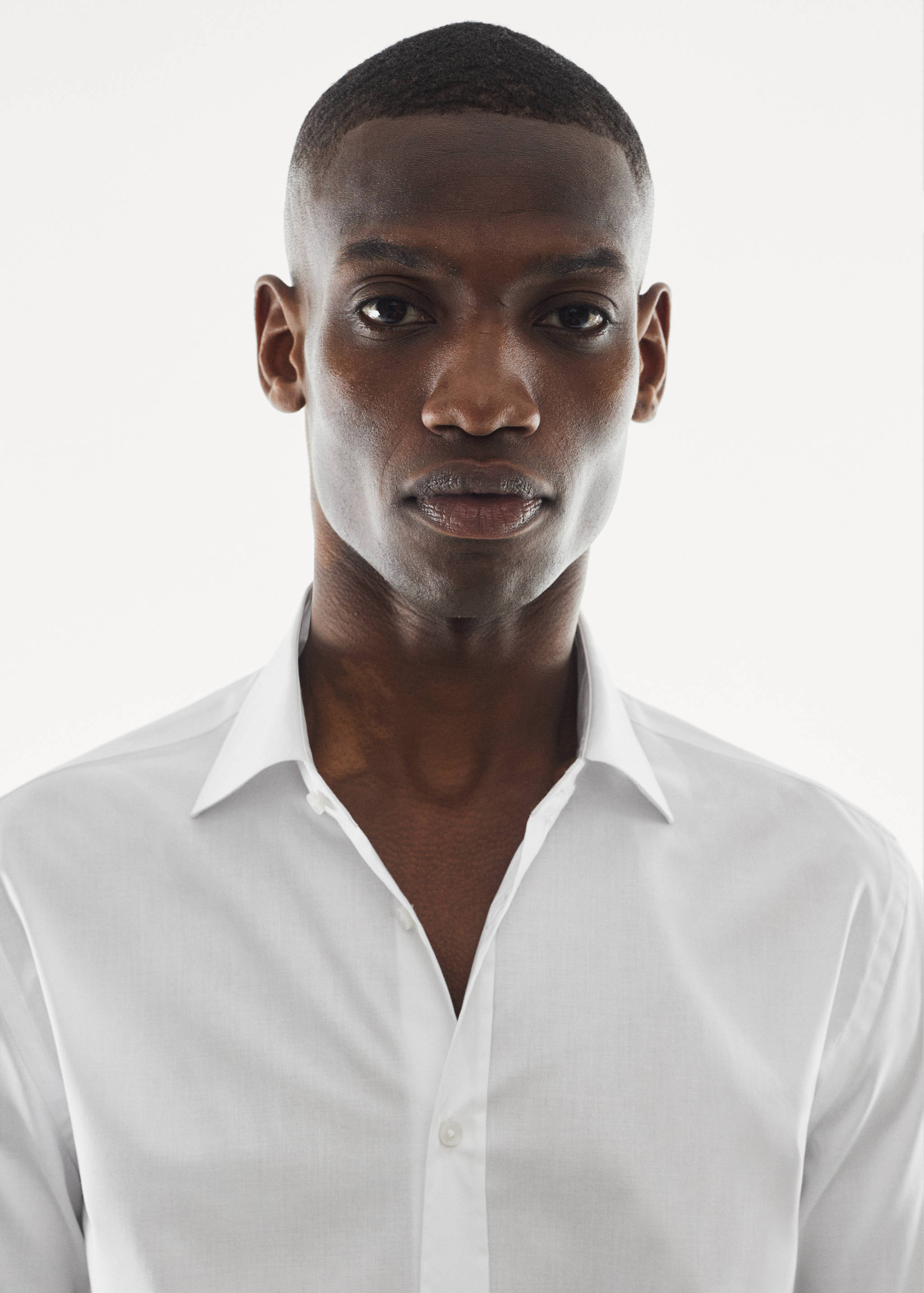 Cotton slim-fit t-shirt - Details of the article 1