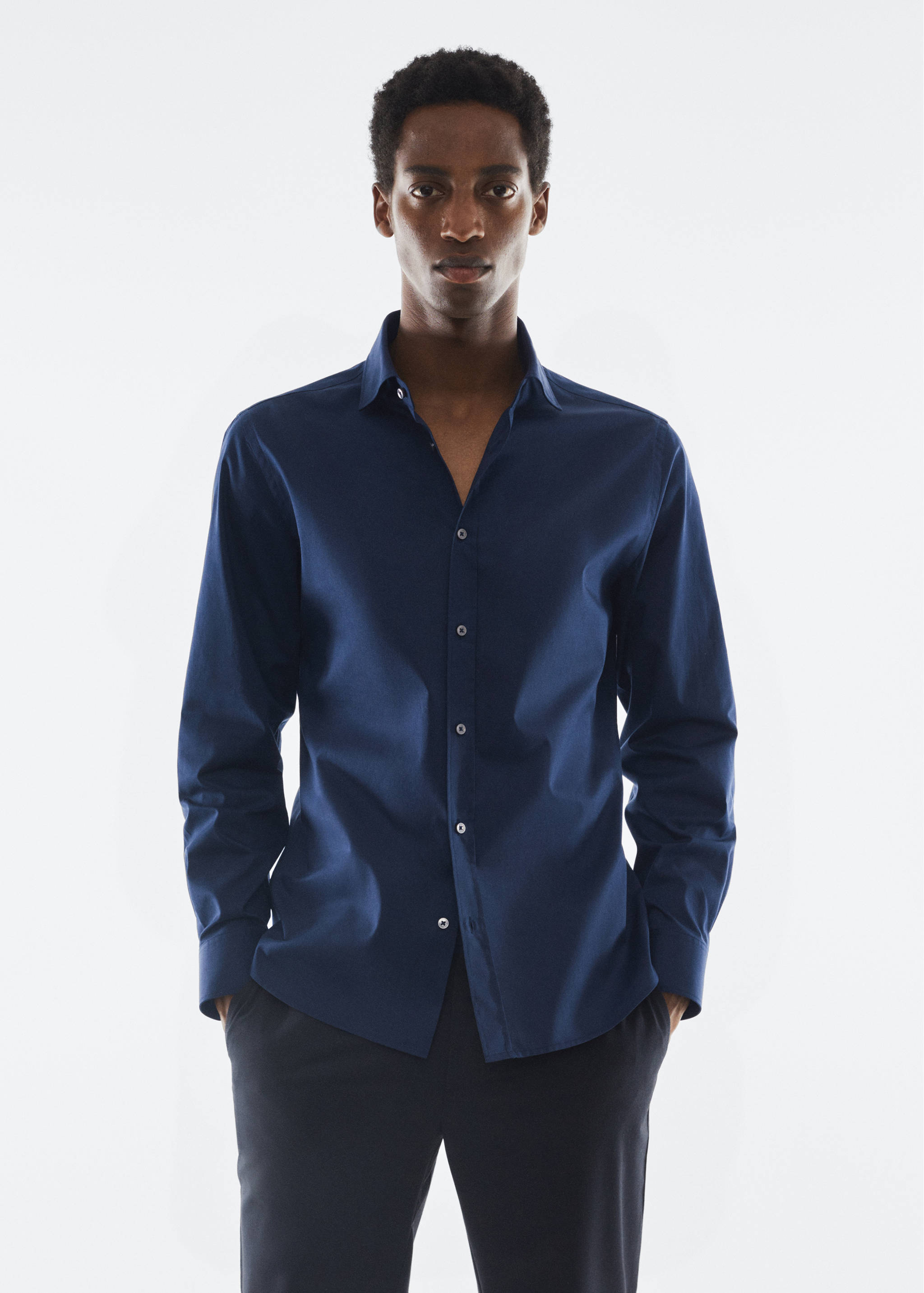 Cotton slim-fit t-shirt - Medium plane