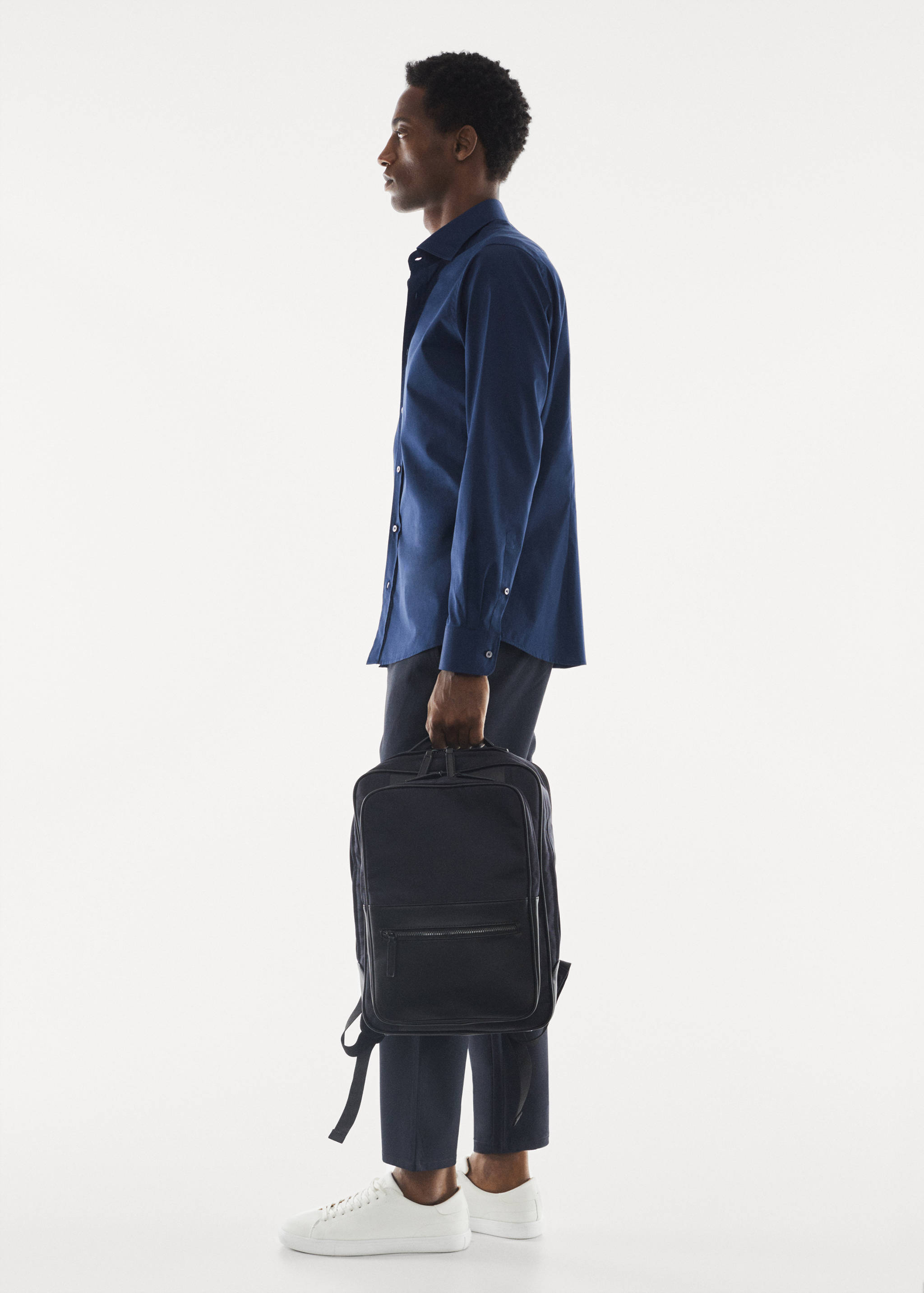 Cotton slim-fit t-shirt - Details of the article 1