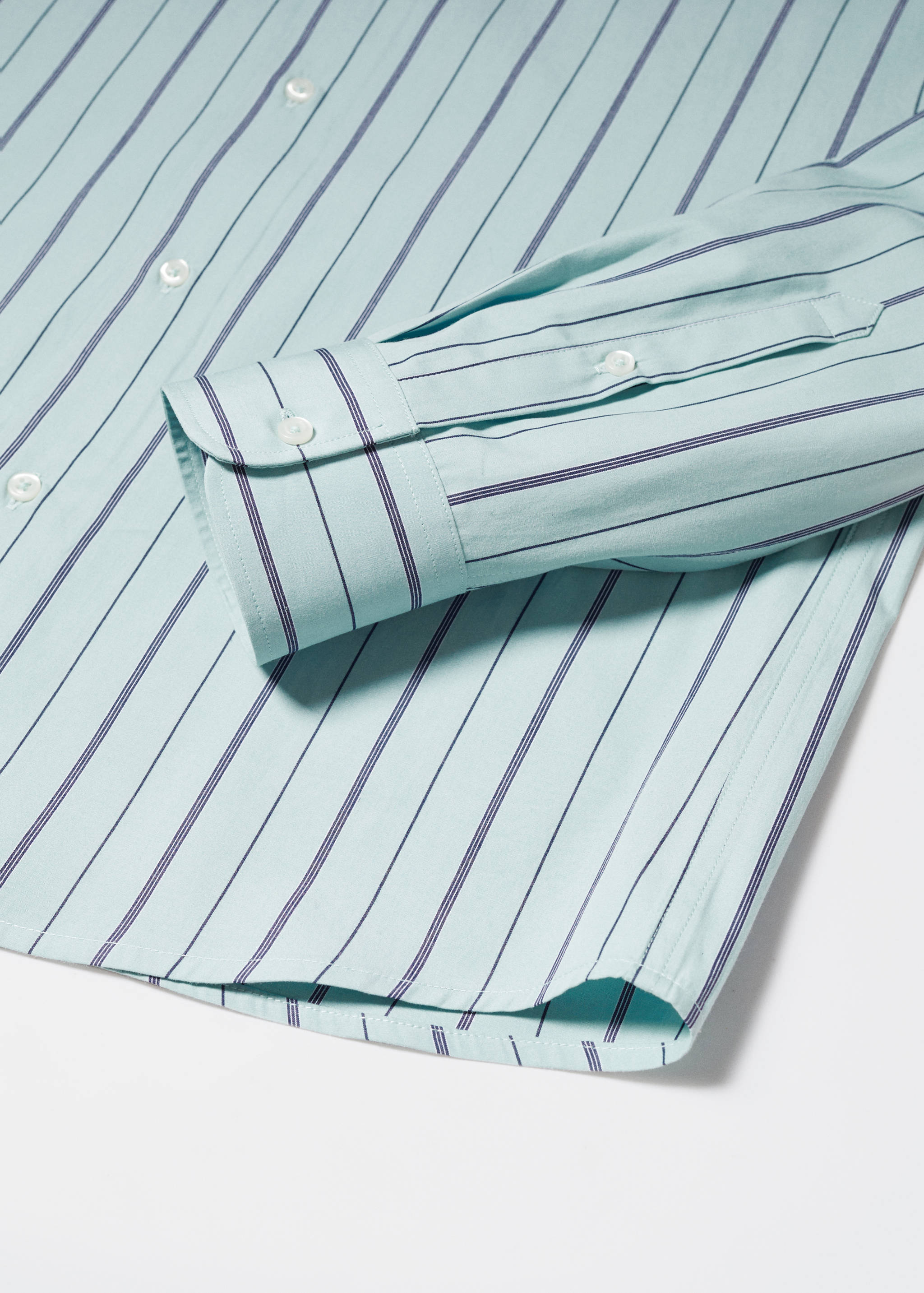 Chemise slim fit coton rayée - Détail de l'article 8