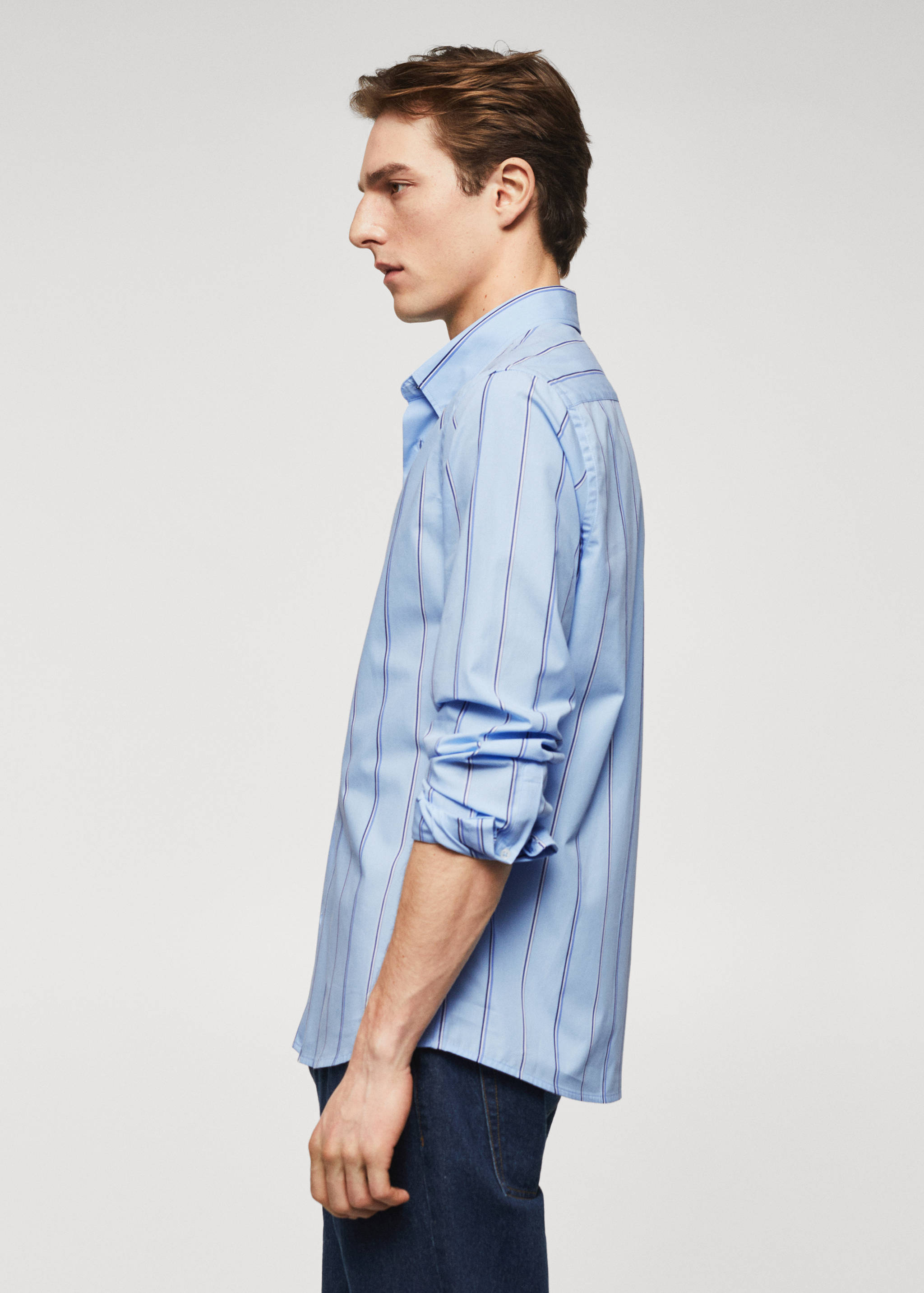 Chemise slim fit coton rayée - Détail de l'article 6
