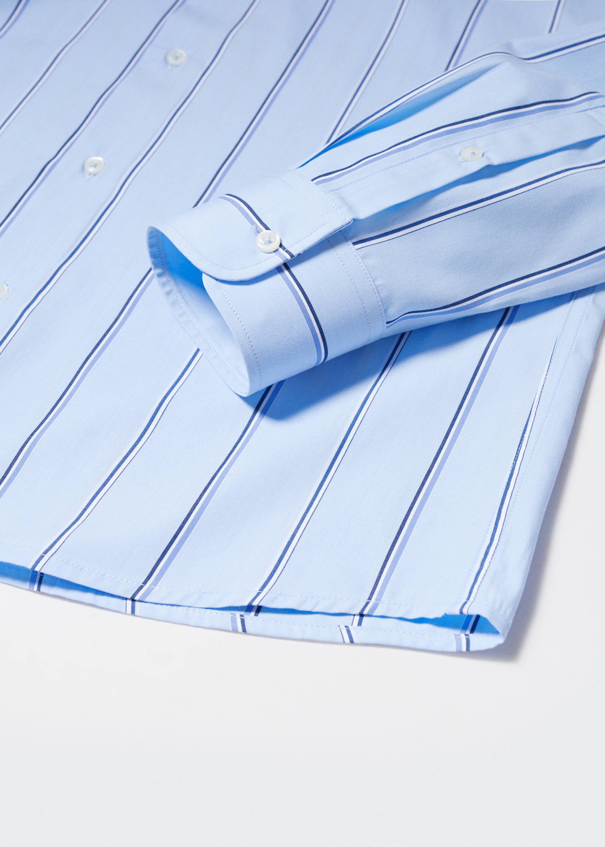 Chemise slim fit coton rayée - Détail de l'article 8