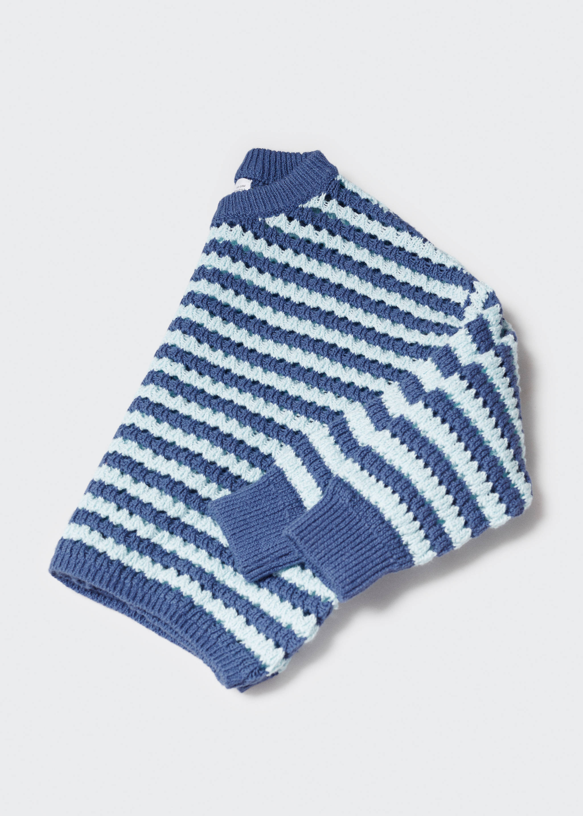 Pull-over maille ajourée rayures - Détail de l'article 0