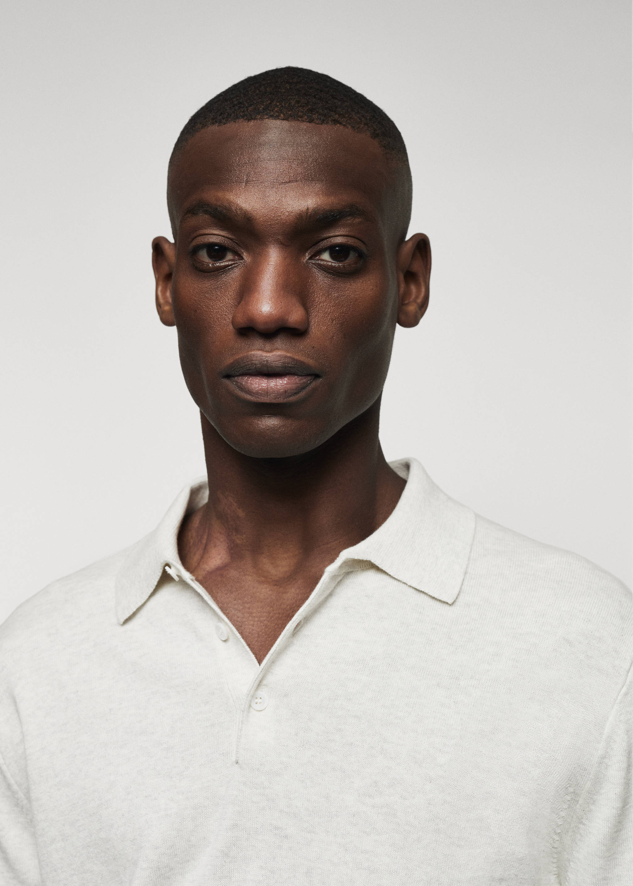 Polo maille coton manches longues - Détail de l'article 1