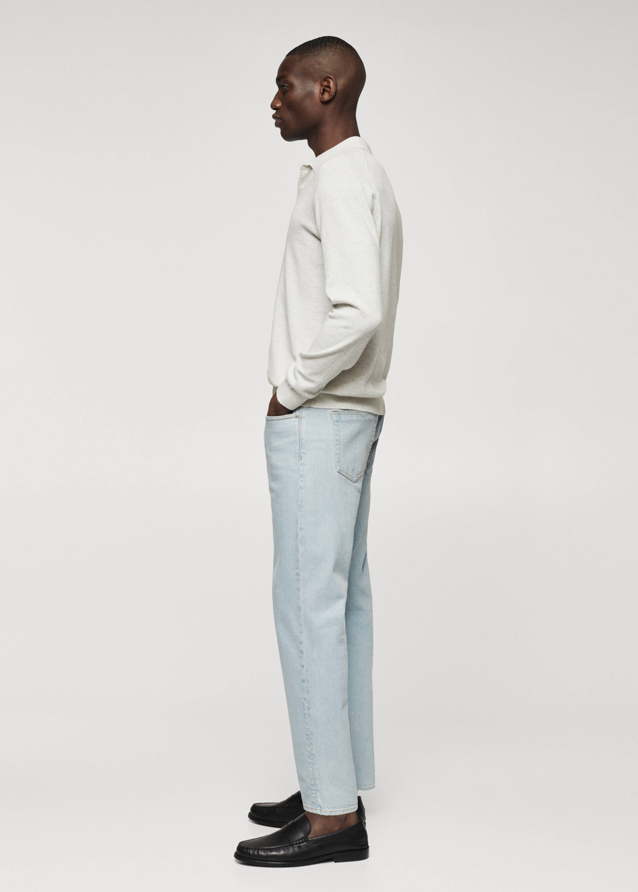 Polo maille coton manches longues - Détail de l'article 6