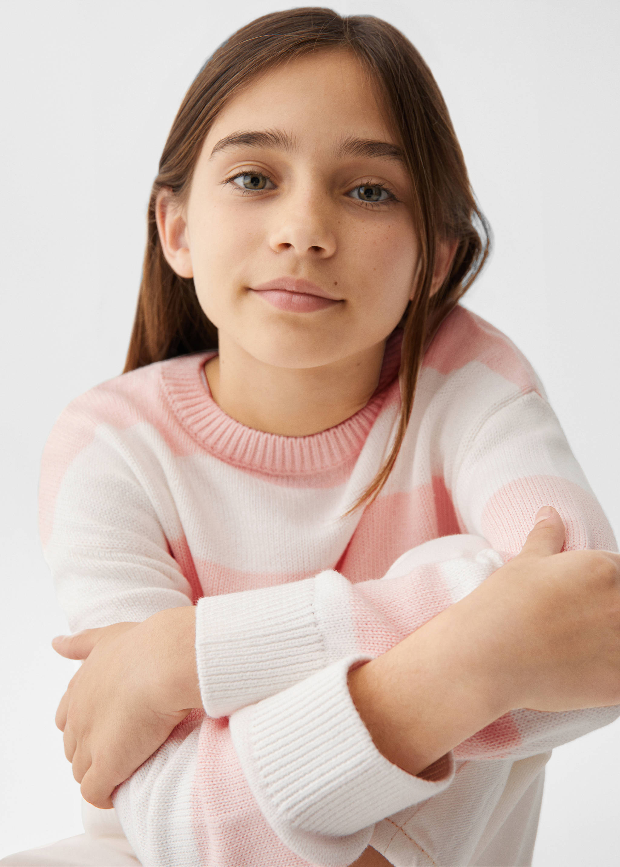 Fine-knit striped sweater - Details of the article 1