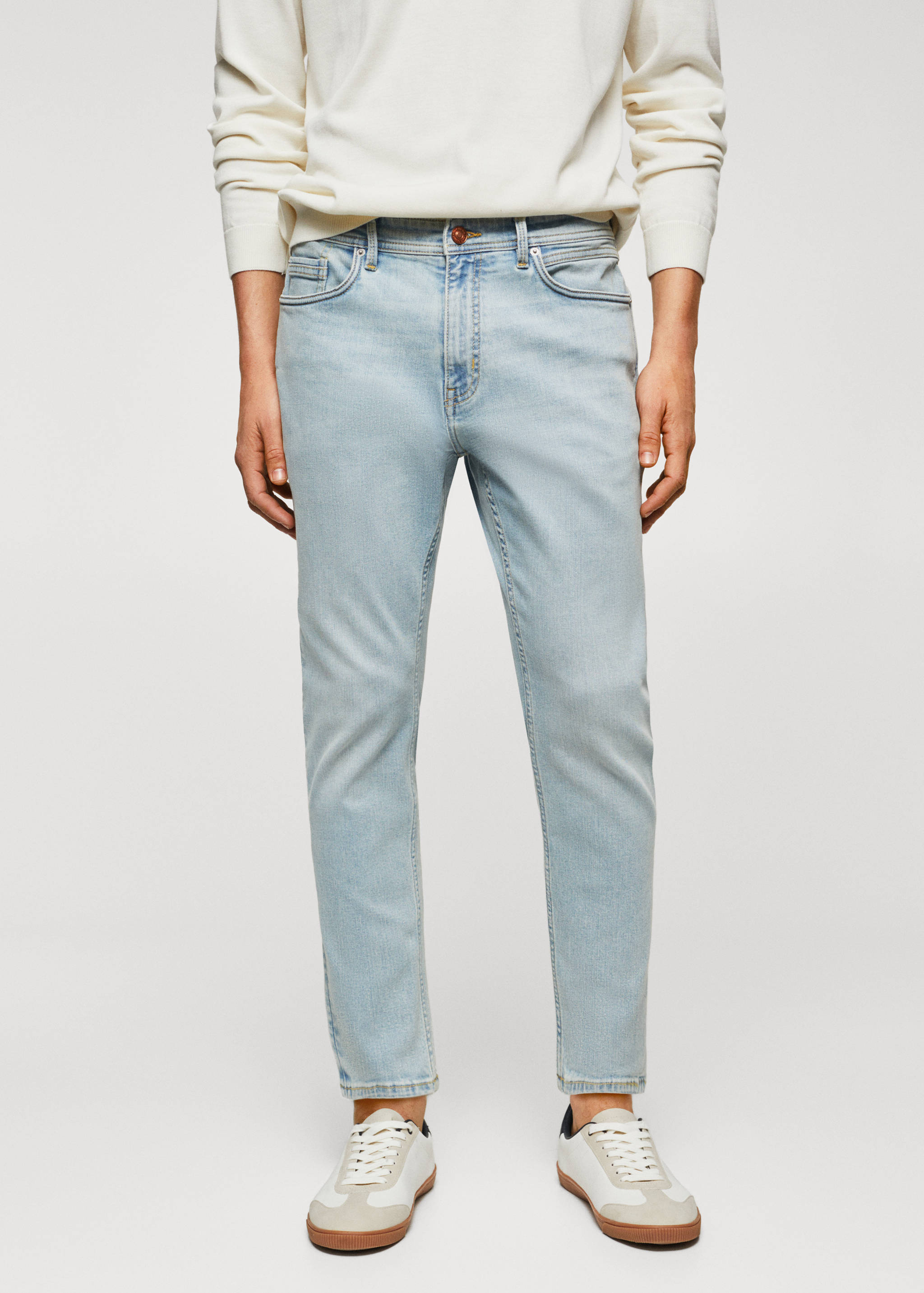 Tom tapered cropped jeans - Medium plane