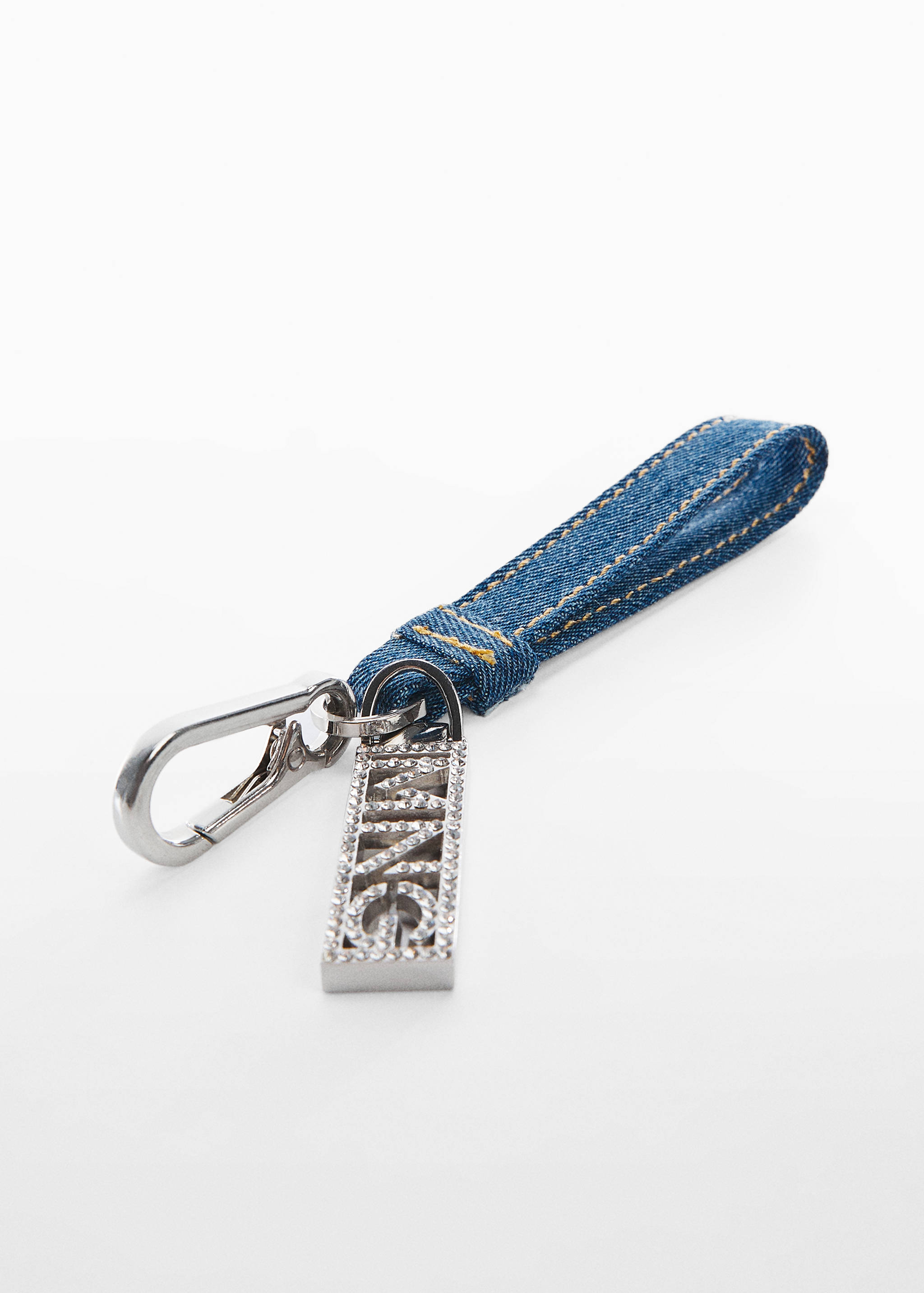 Denim key-chain - Medium plane