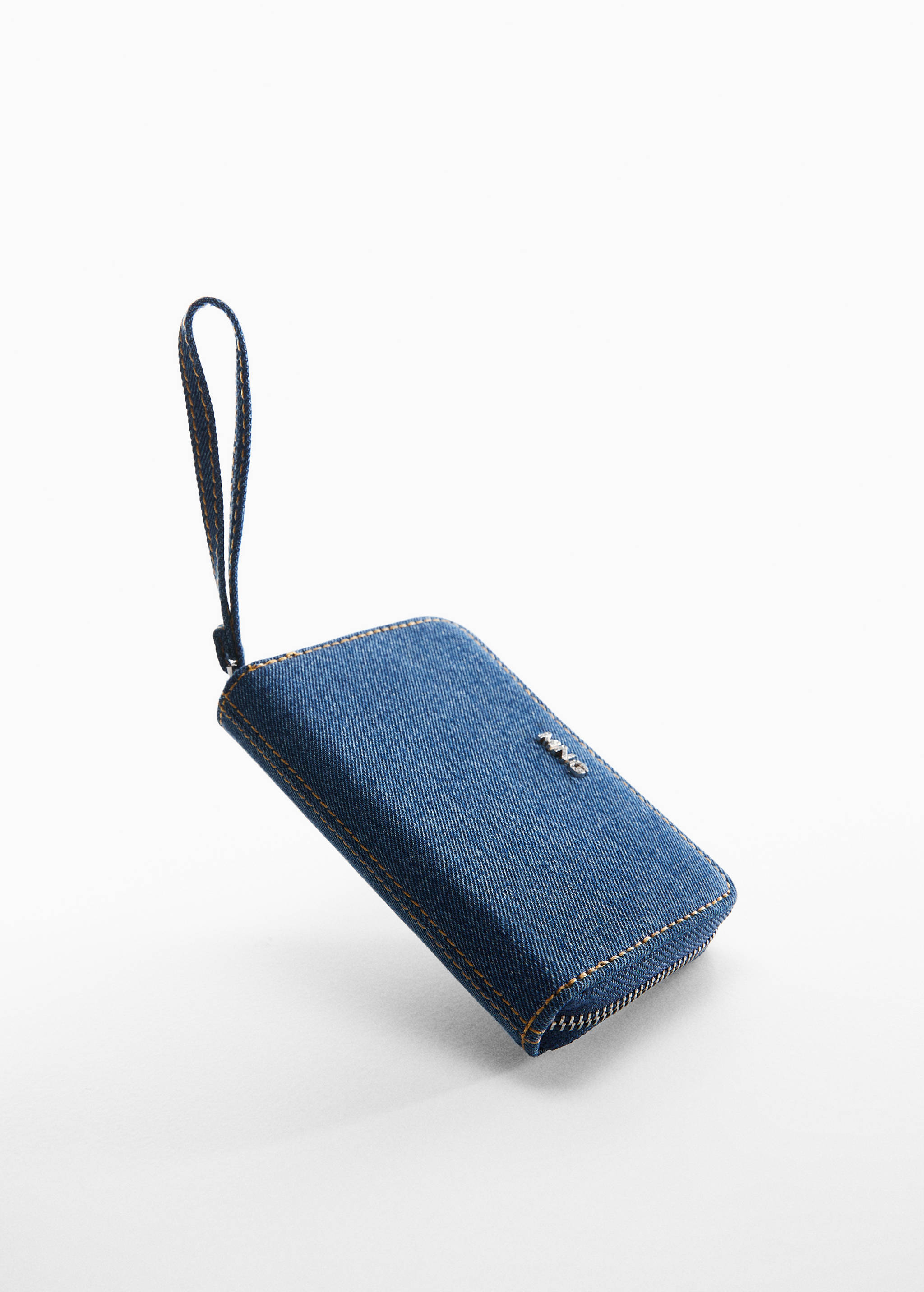 Denim portemonnee met rits - Detail van het artikel 5