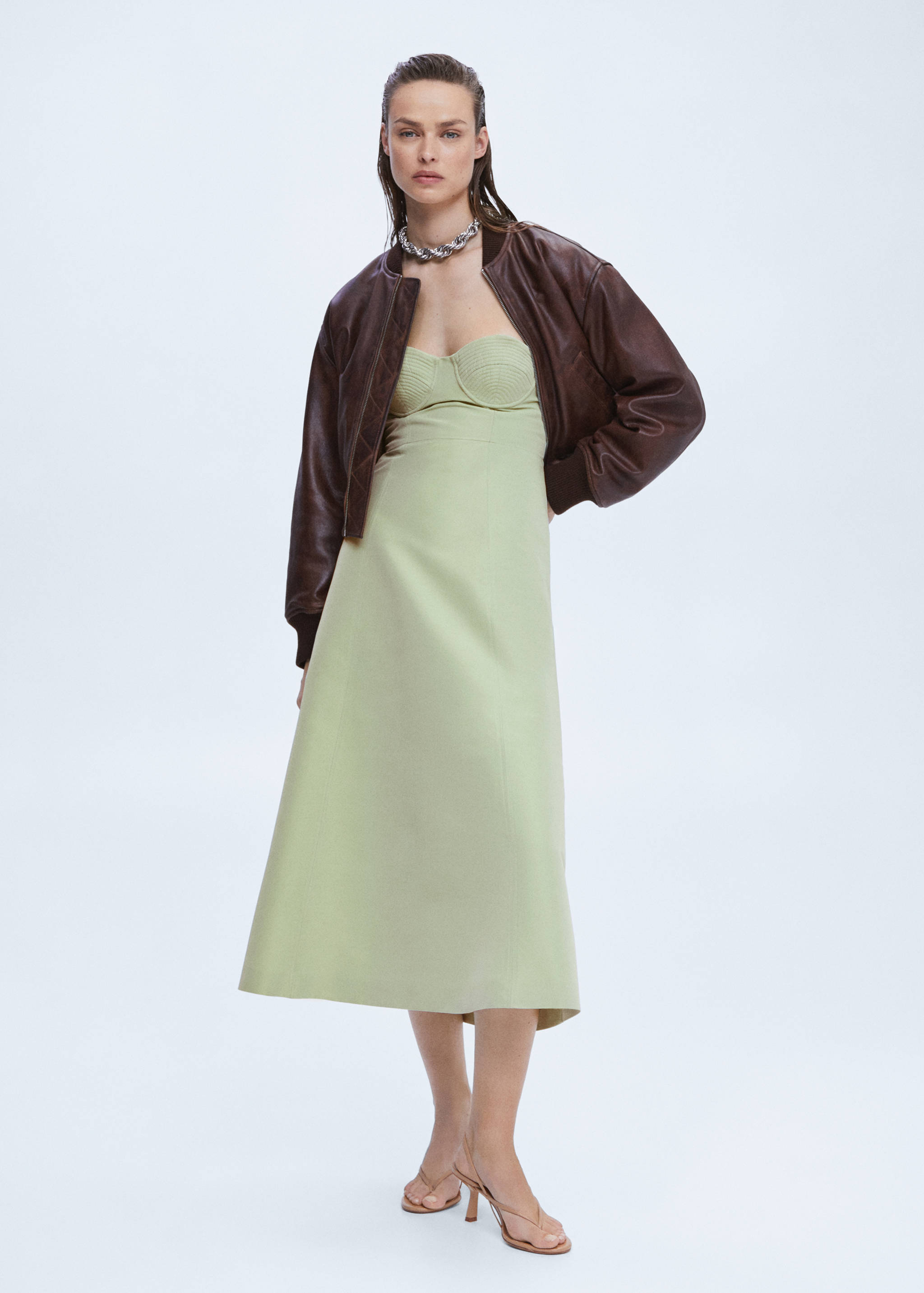 Korsetjurk met A-lijn - Overzichtstekening