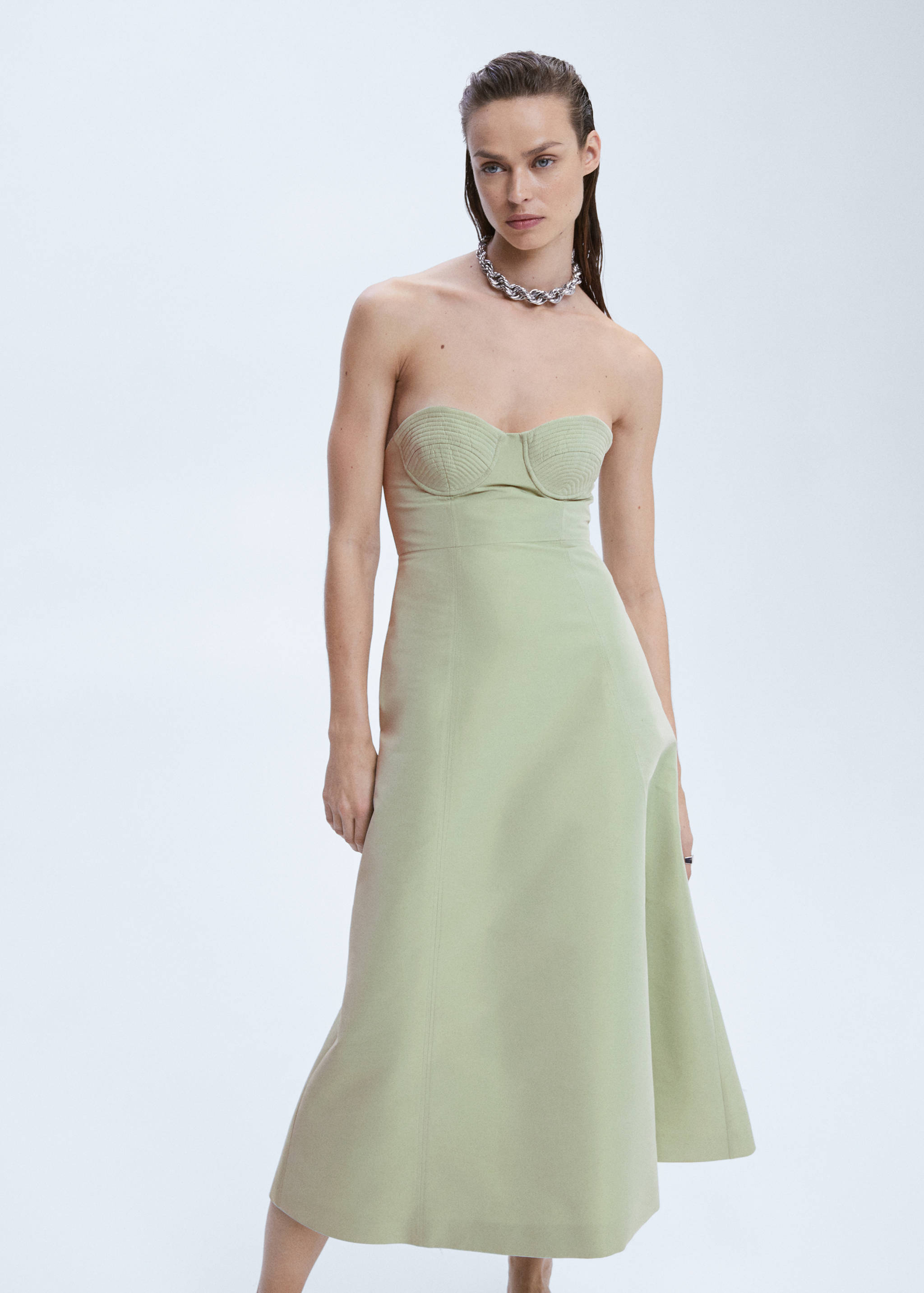 Korsetjurk met A-lijn - Middenvlak