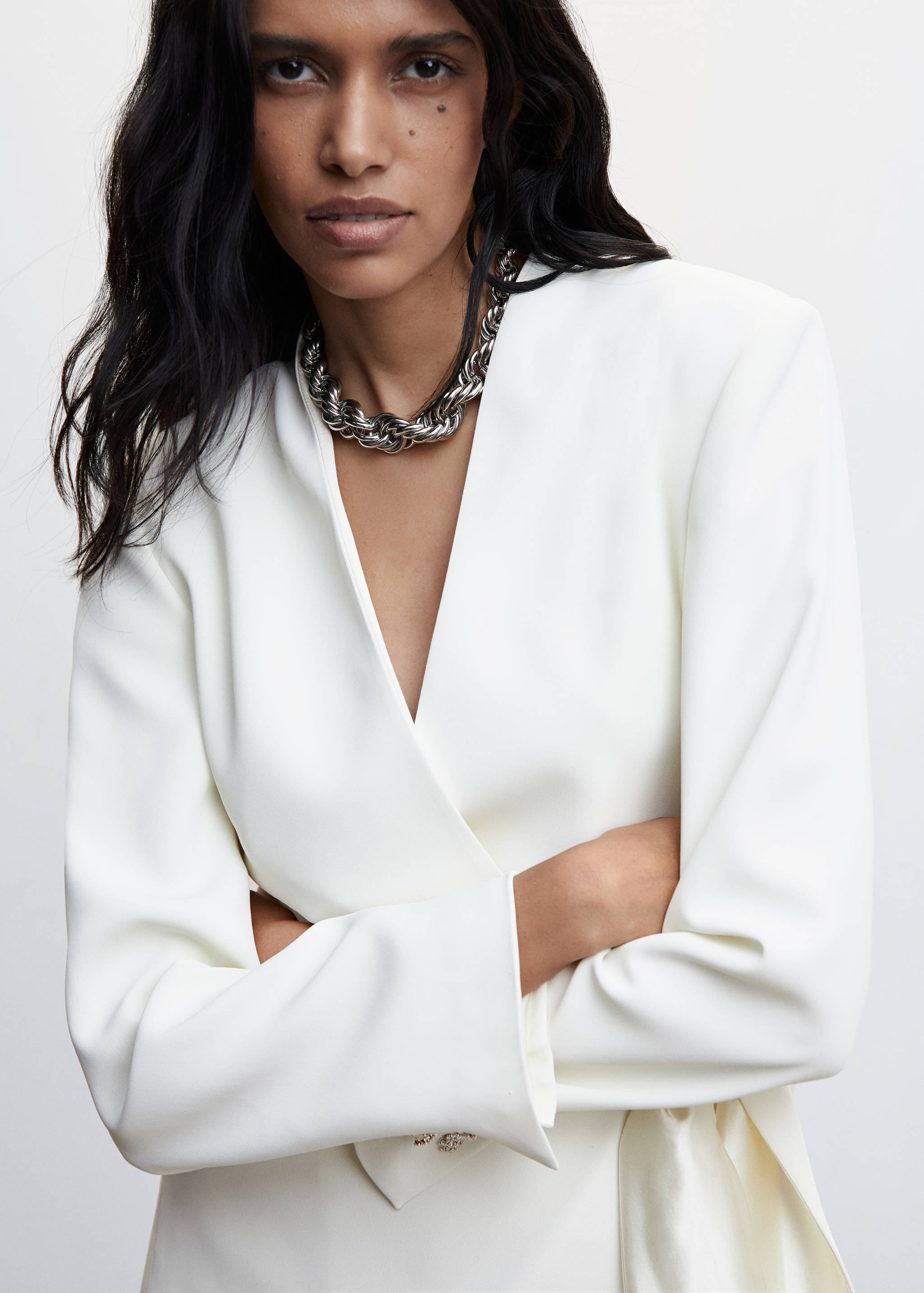 Jacket with side knot - Details of the article 1