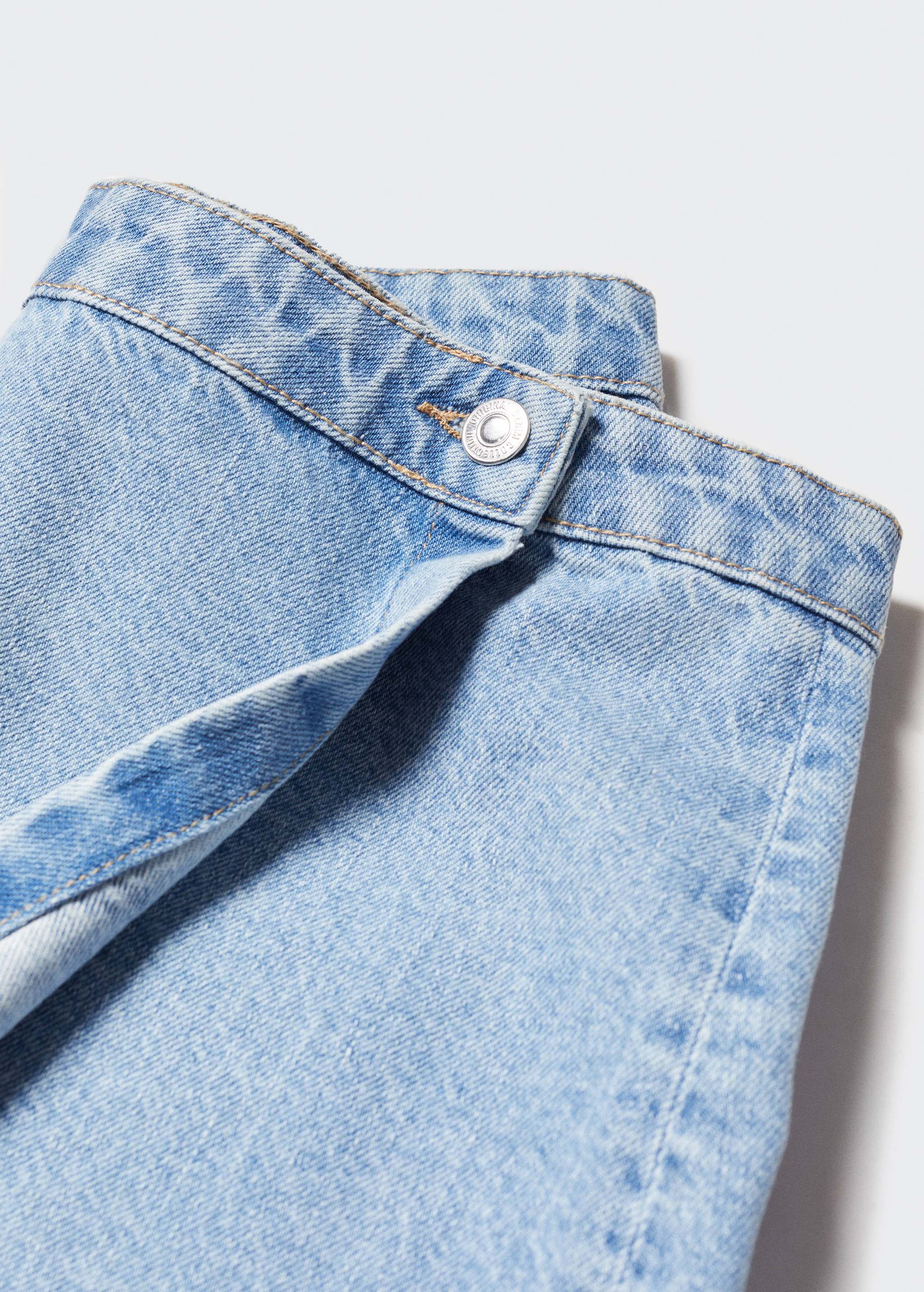 Crossed denim mini-skirt - Details of the article 8