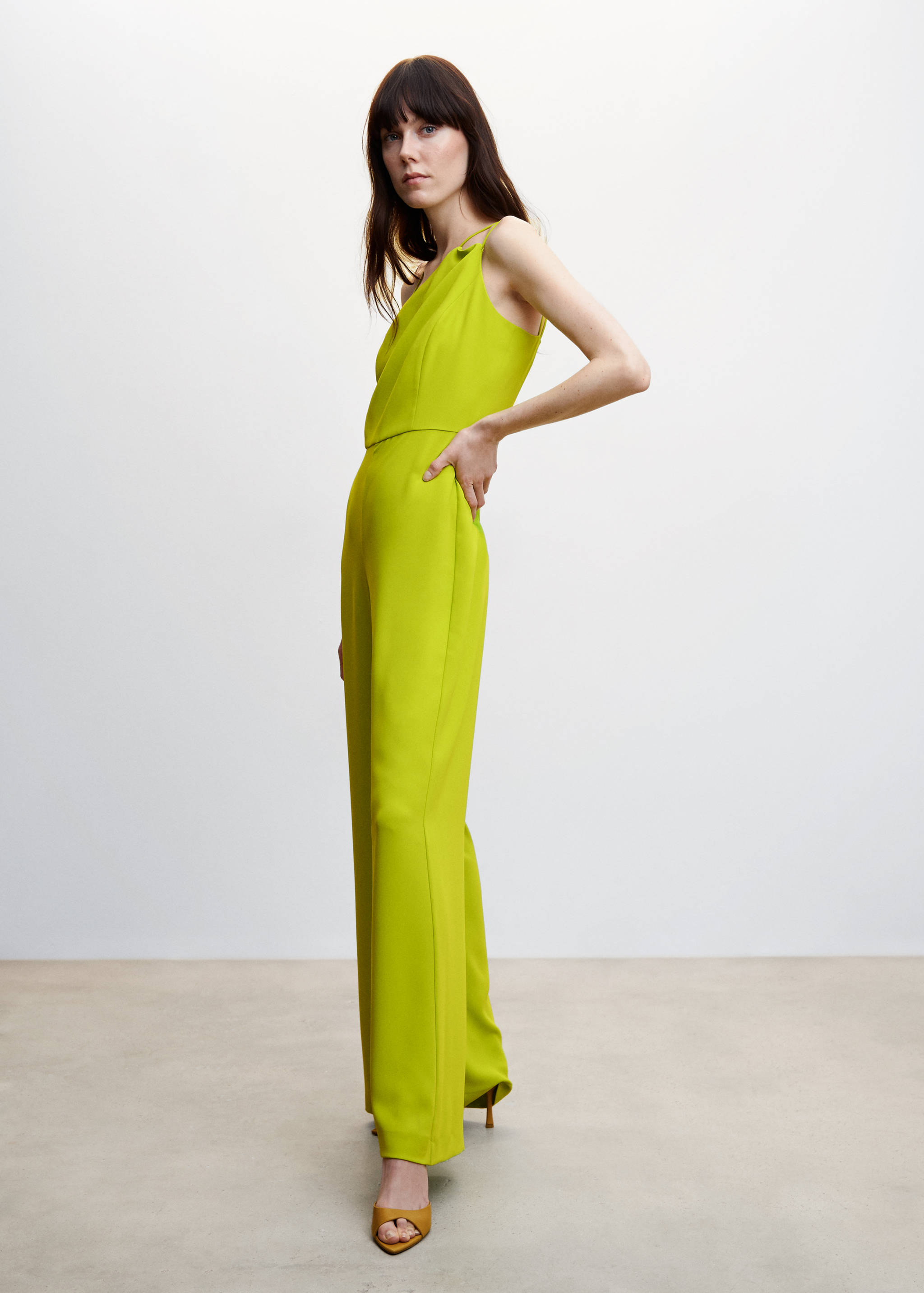 Asymmetric long jumpsuit - General plane