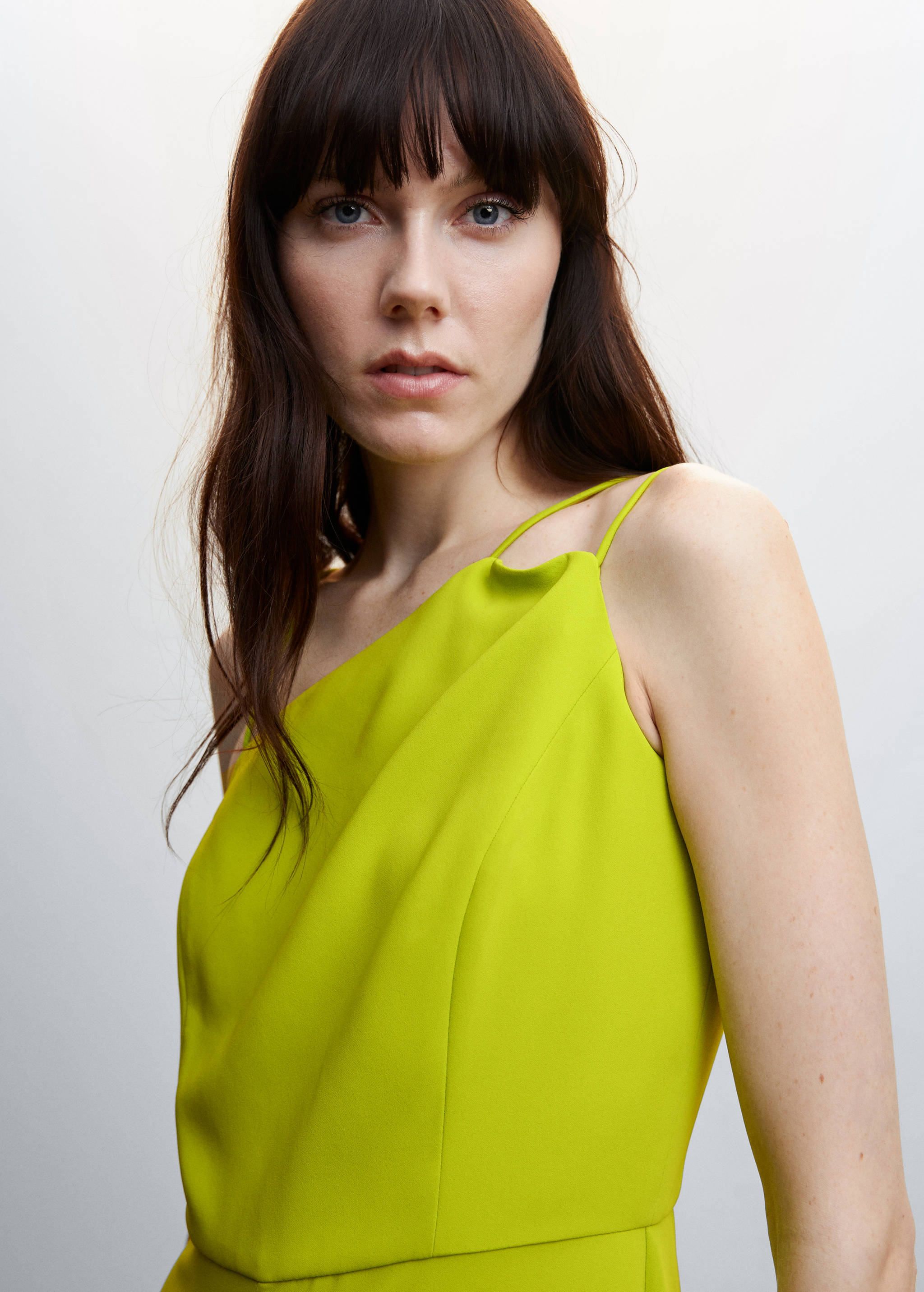 Asymmetric long jumpsuit - Details of the article 1