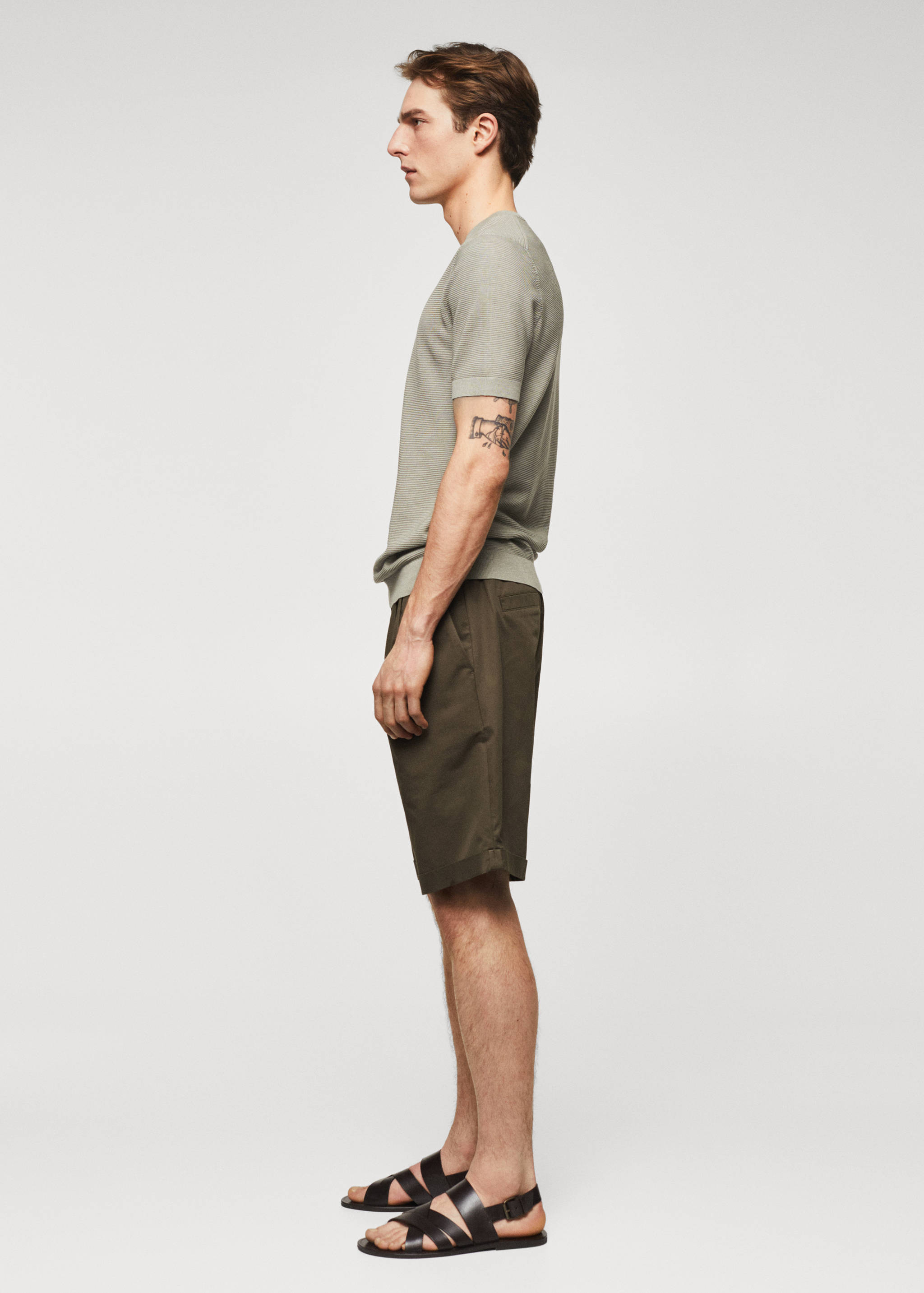 T-shirt maille coton structuré - Détail de l'article 6