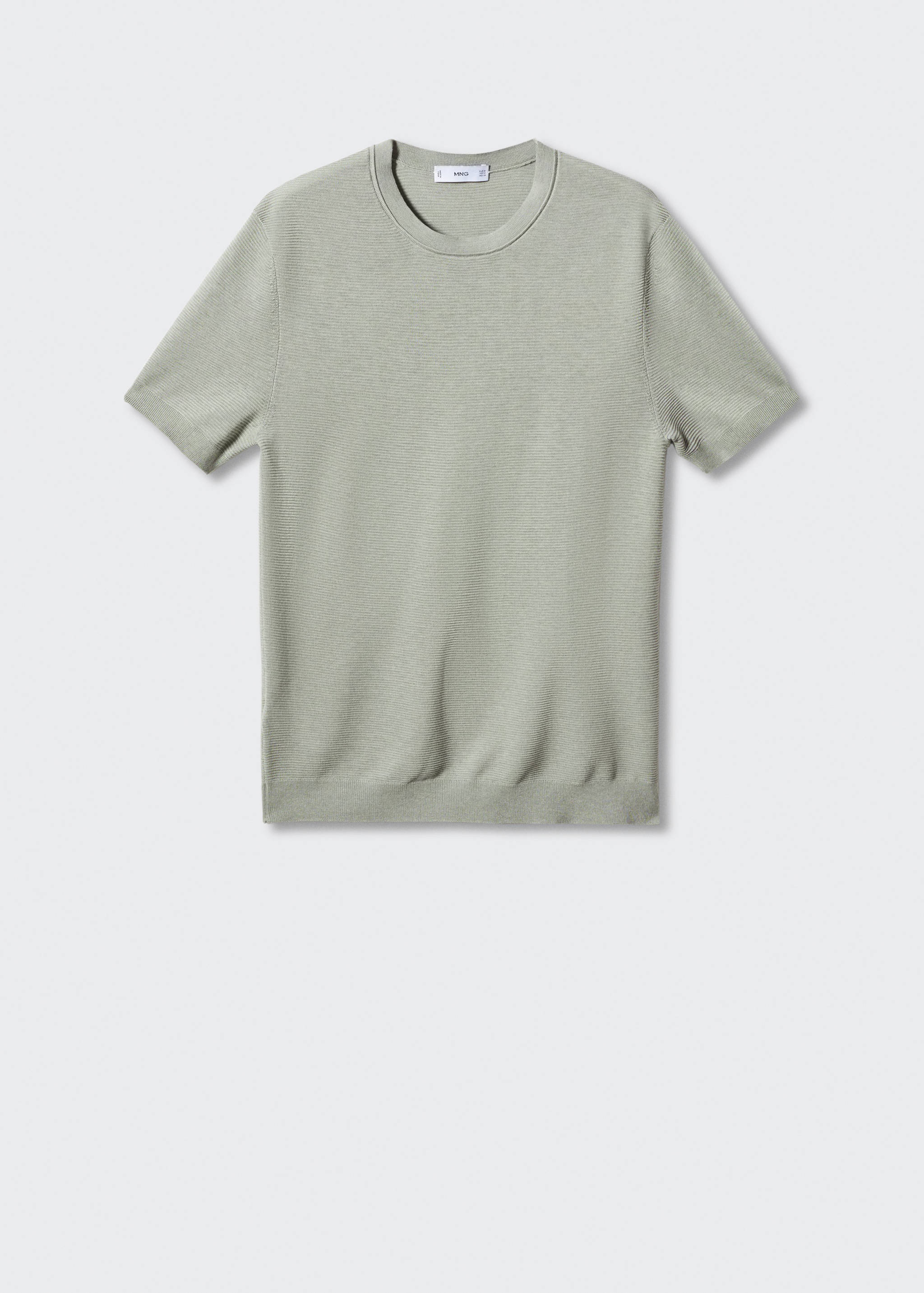 T-shirt maille coton structuré - Article sans modèle