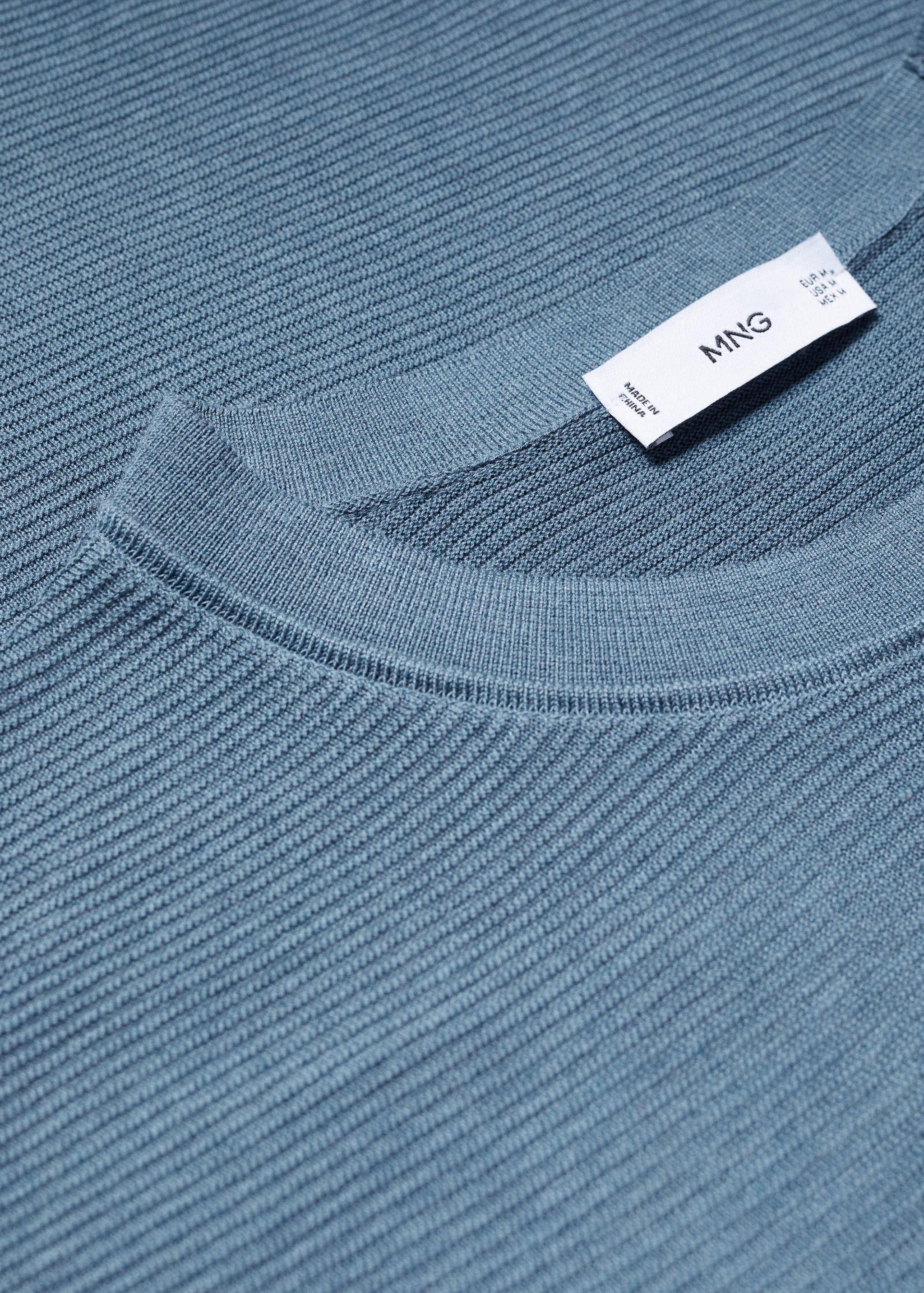 T-shirt maille coton structuré - Détail de l'article 8