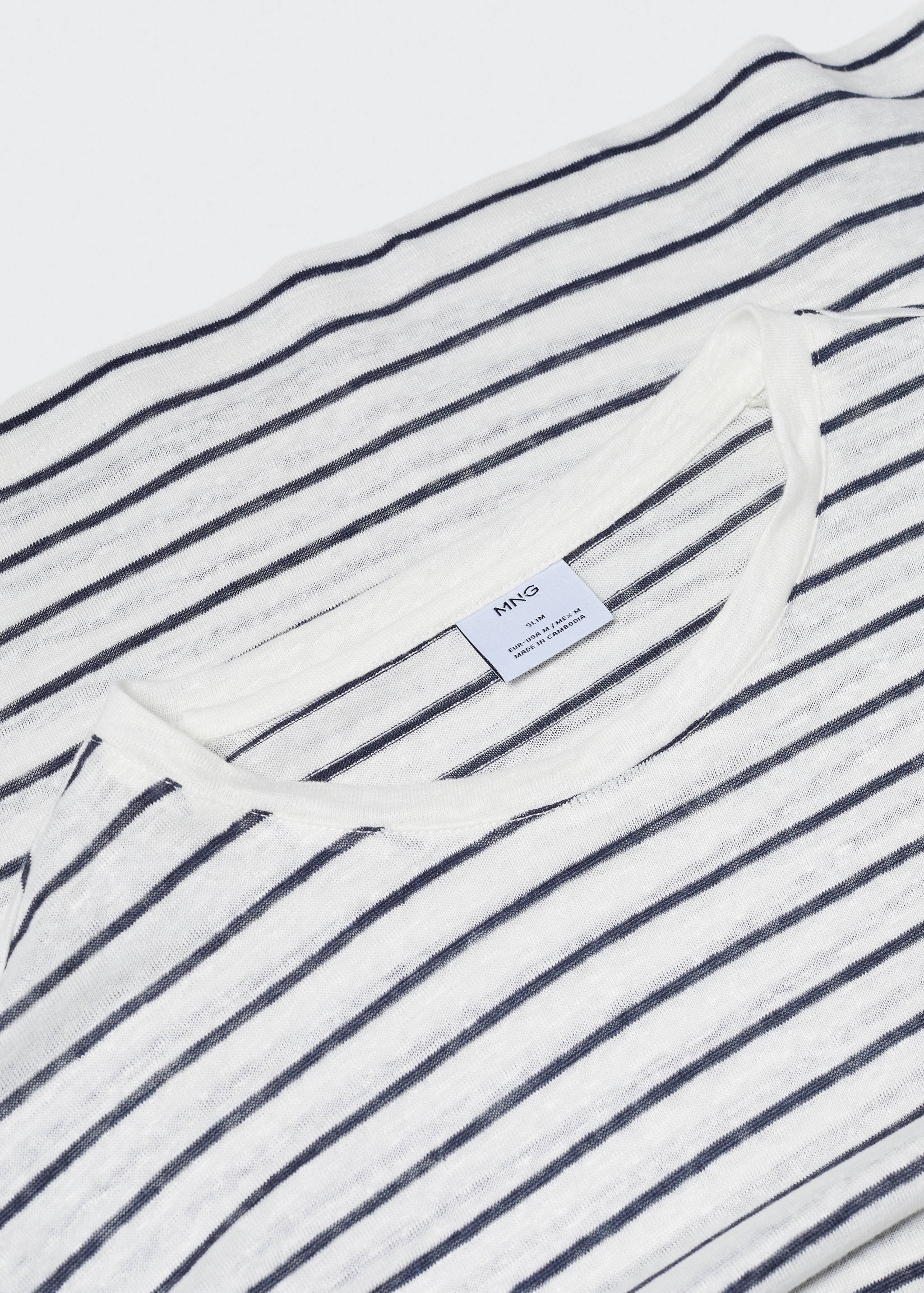 T-shirt 100 % lin rayures - Détail de l'article 8