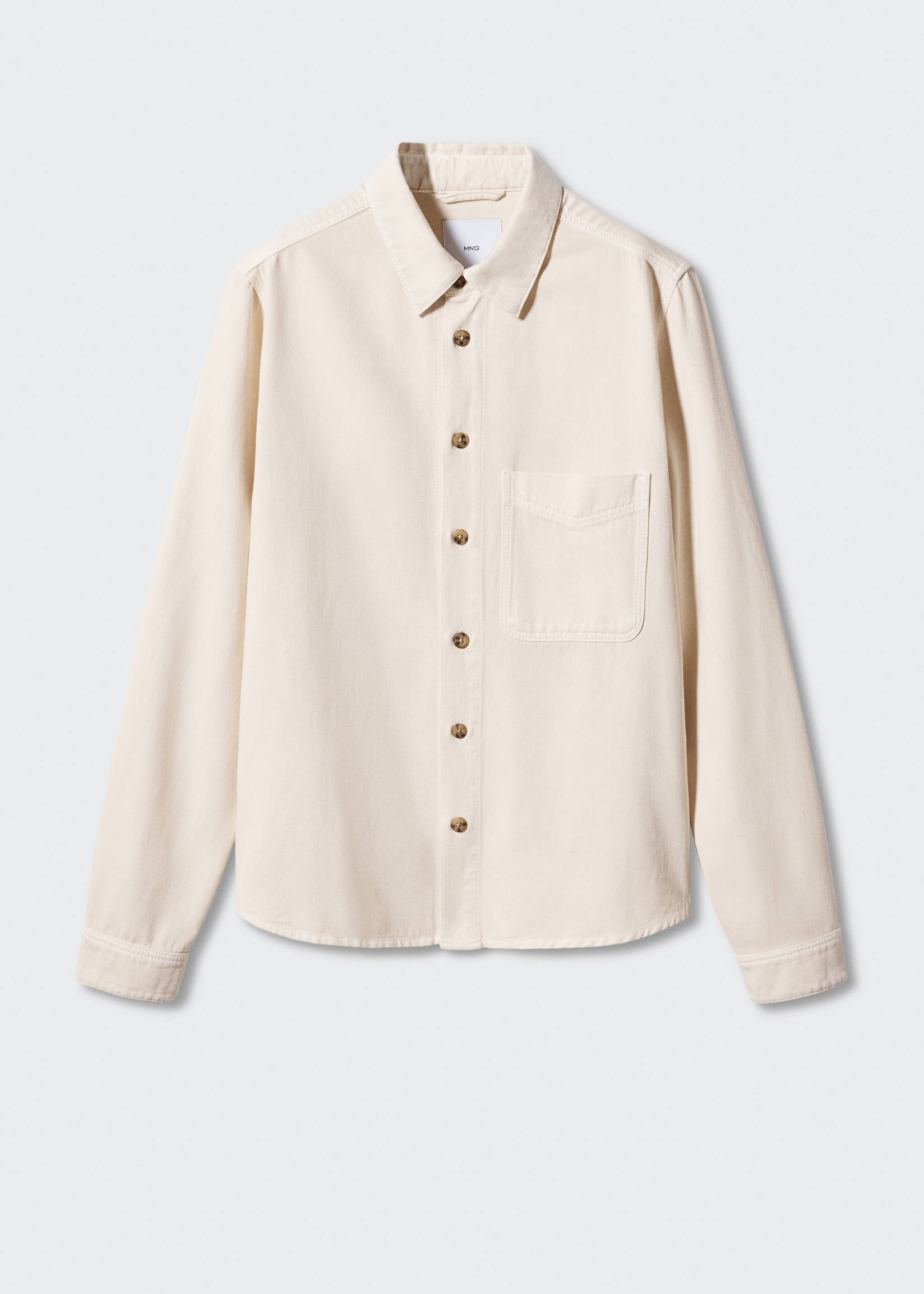 Верхняя рубашка лен и хлопок - Изделие без модели