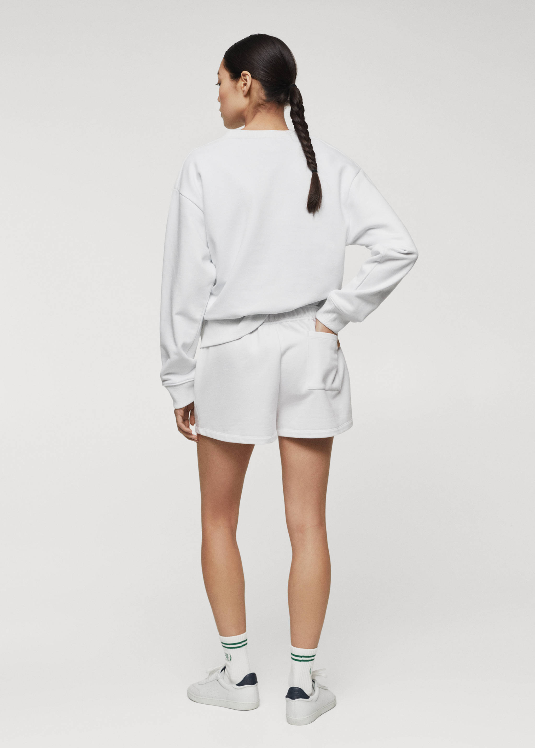 Трикотажные шорты с логотипом - Обратная сторона изделия