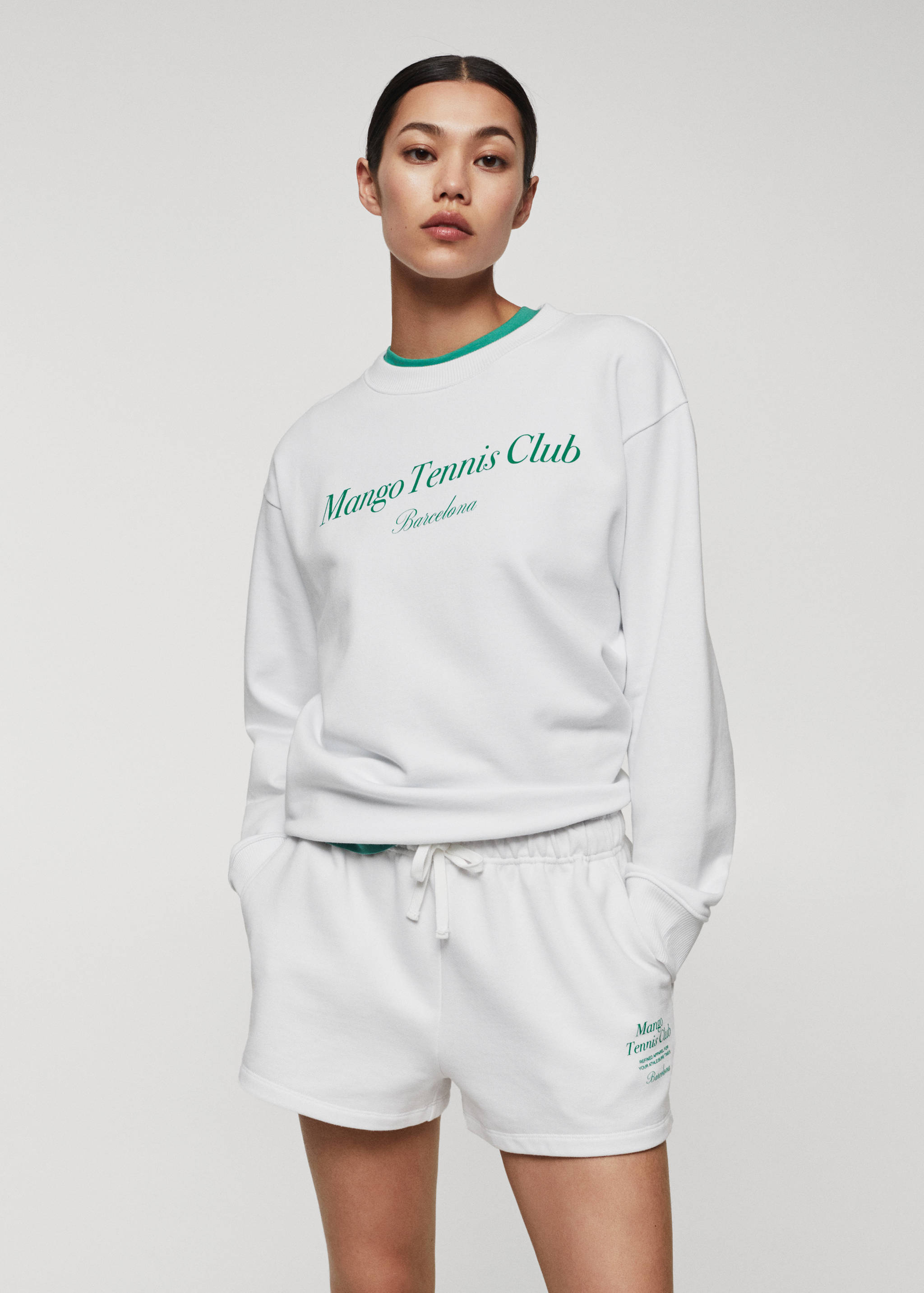 Трикотажные шорты с логотипом - Деталь изделия 1