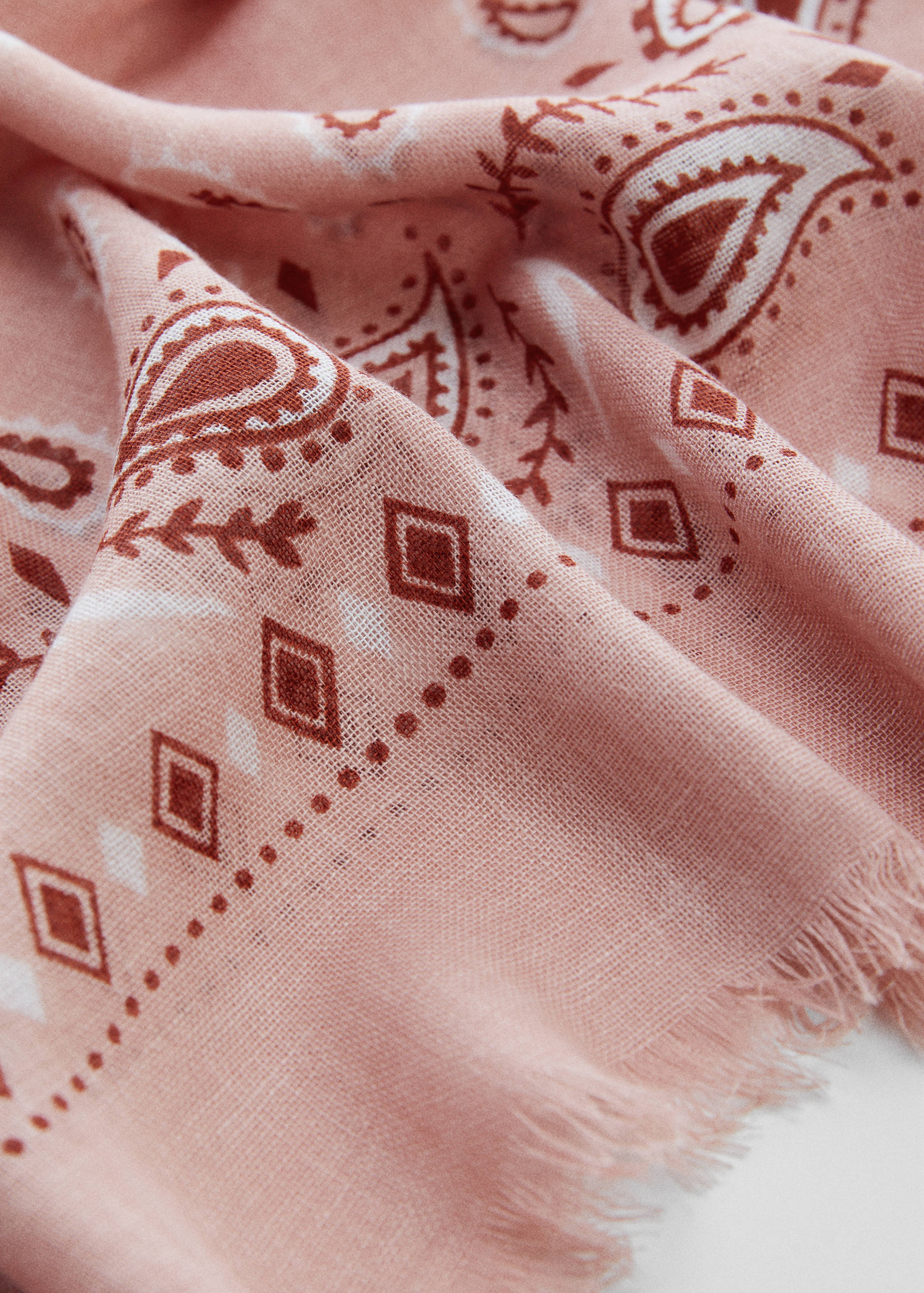 Foulard lin mélangé - Plan moyen