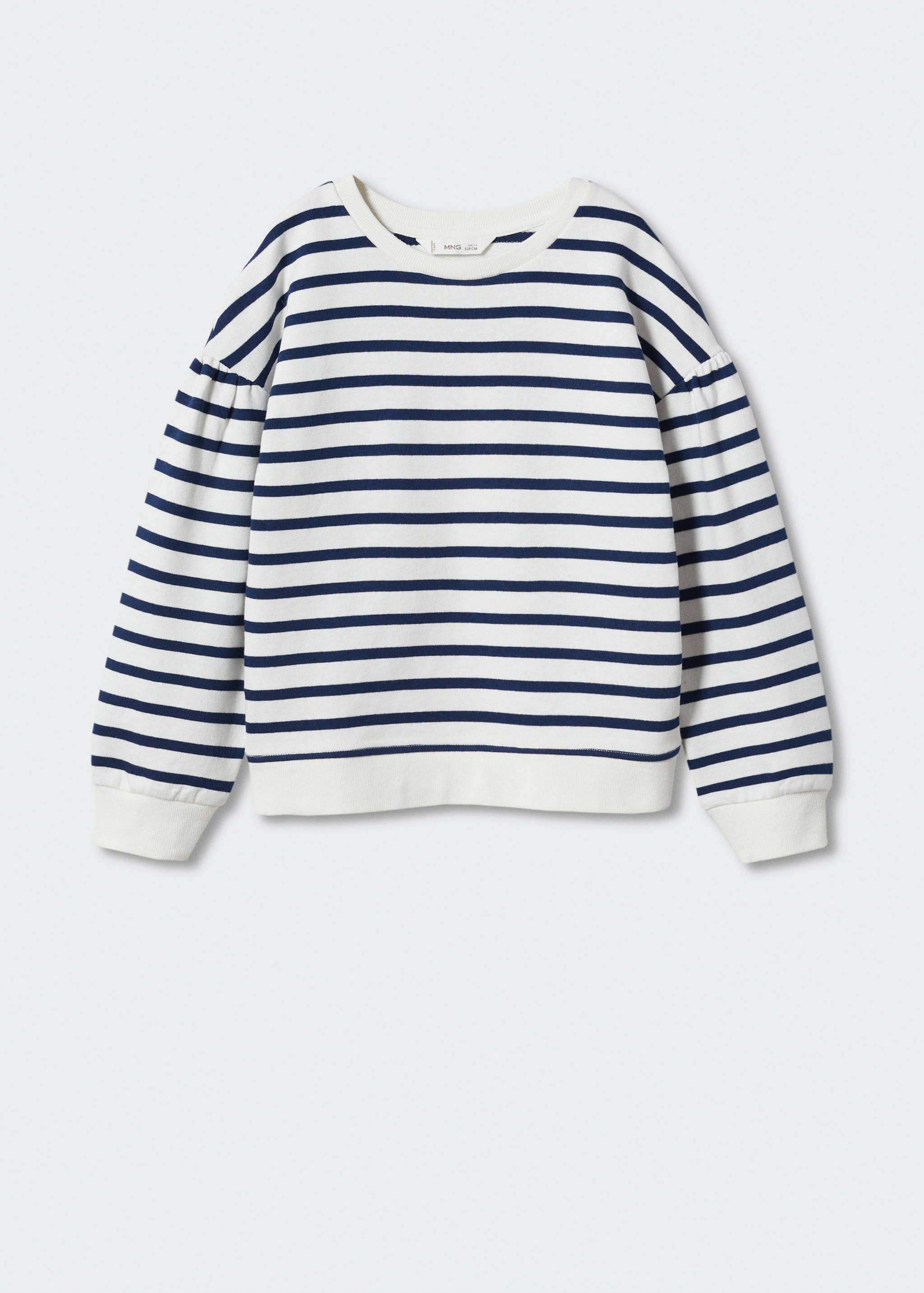 Striped cotton-blend sweatshirt - Article without model