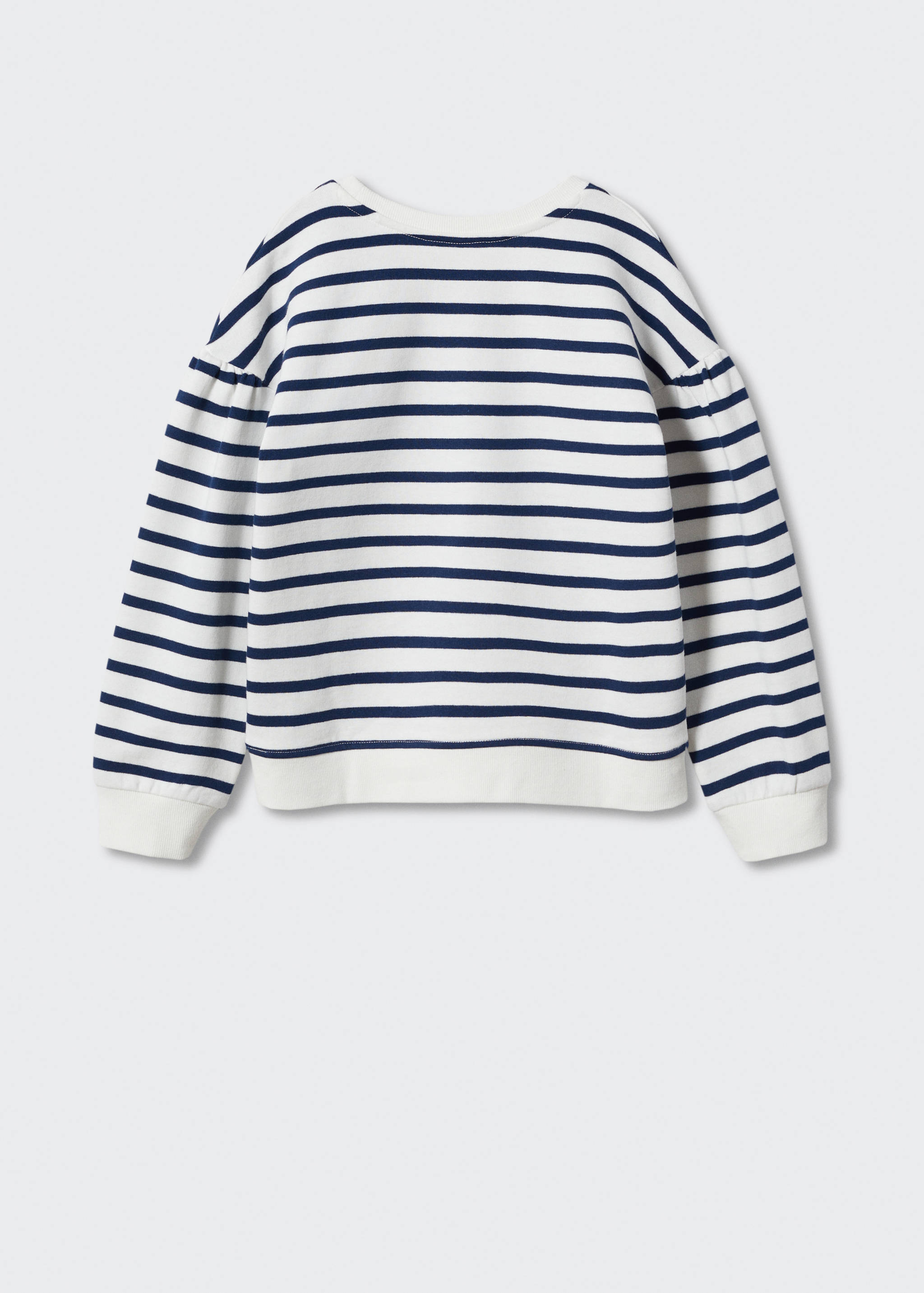 Striped cotton-blend sweatshirt - Reverse of the article