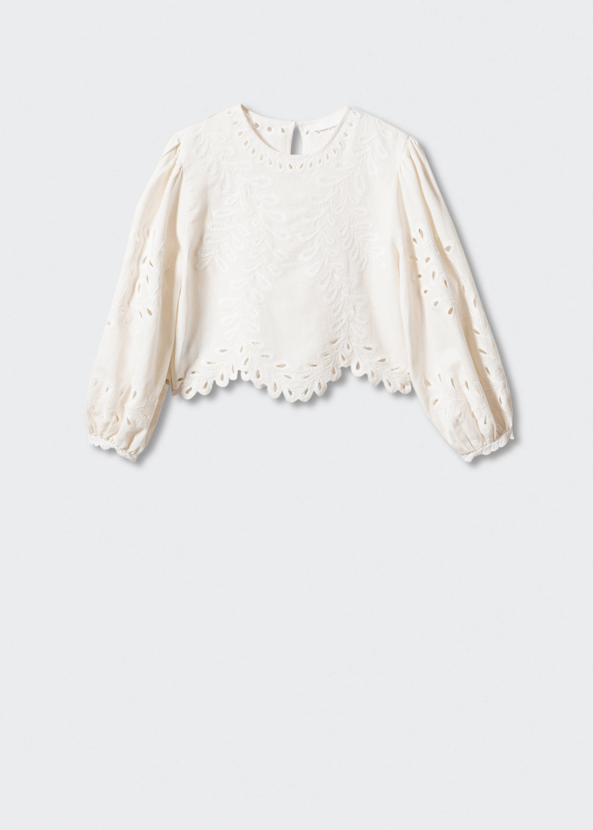 Openwork embroidered blouse - Article without model