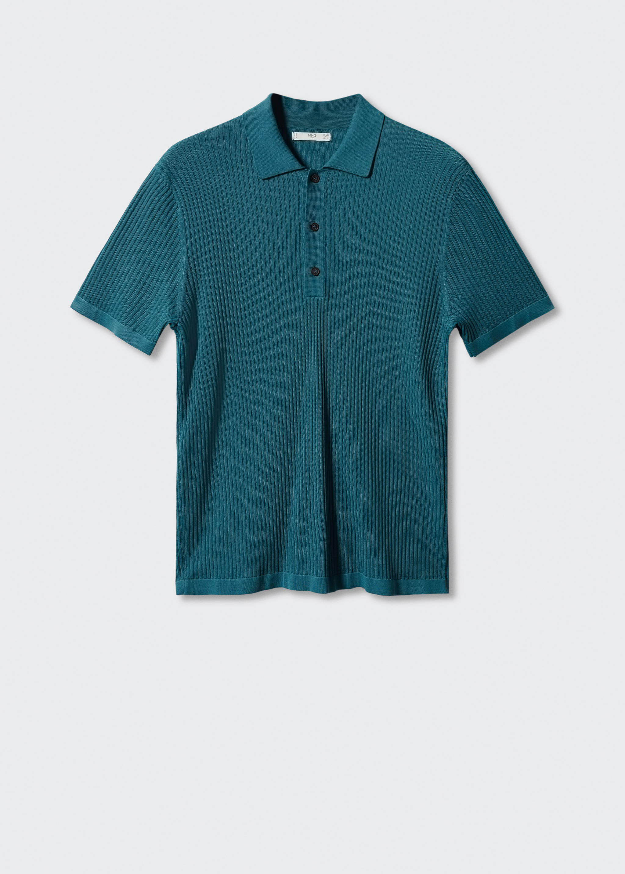 Polo maille côtelée - Article sans modèle