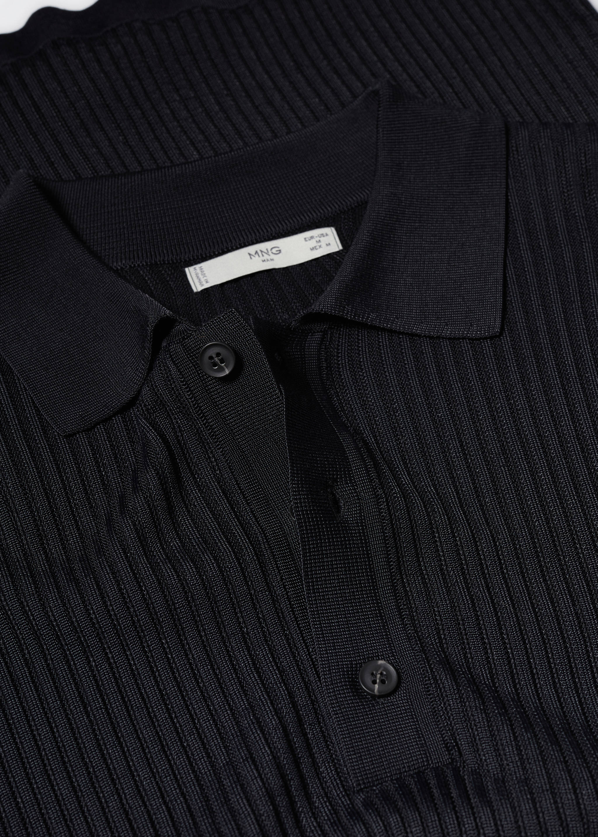 Polo maille côtelée - Détail de l'article 8