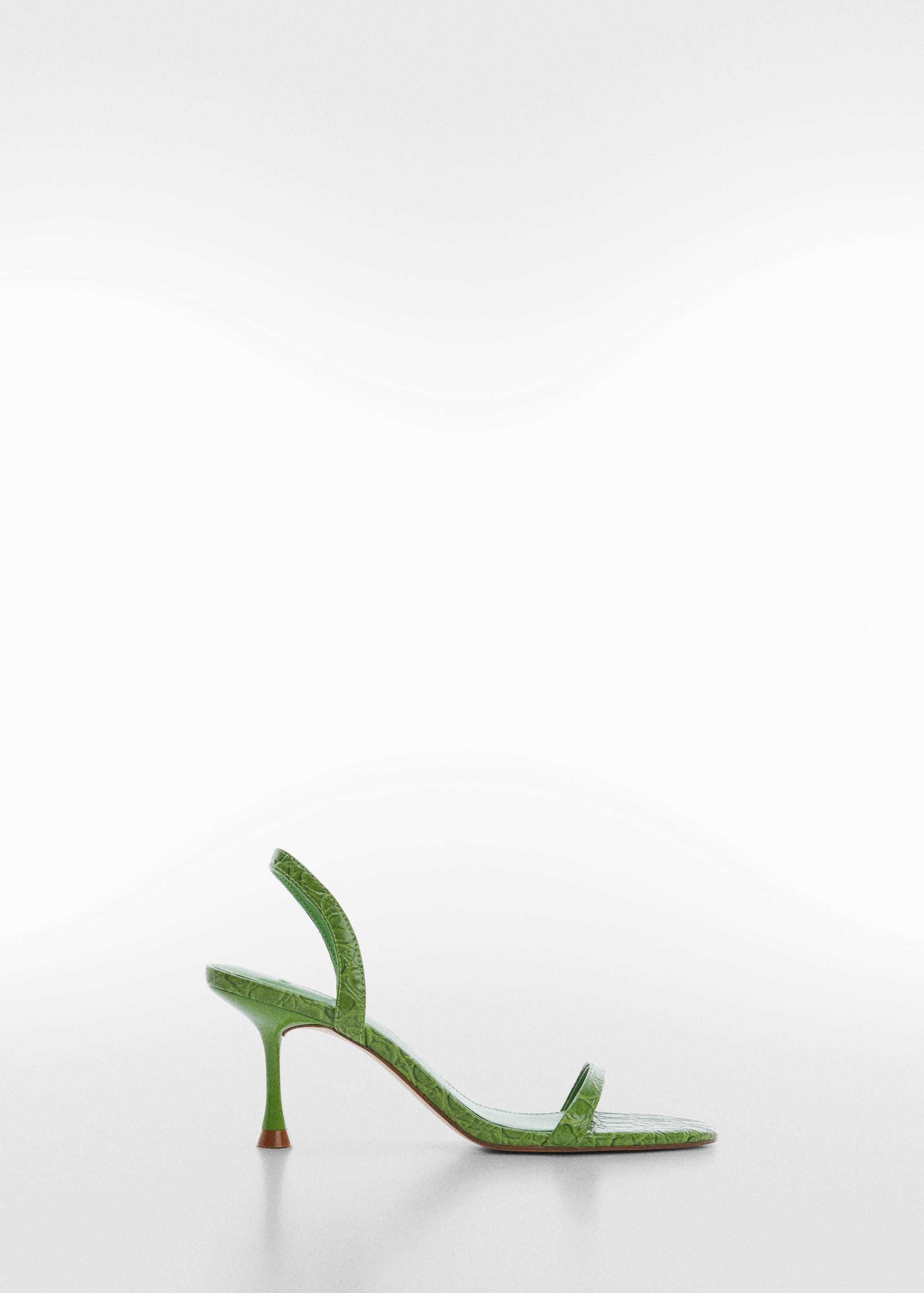 Heel croc-effect sandals - Article without model