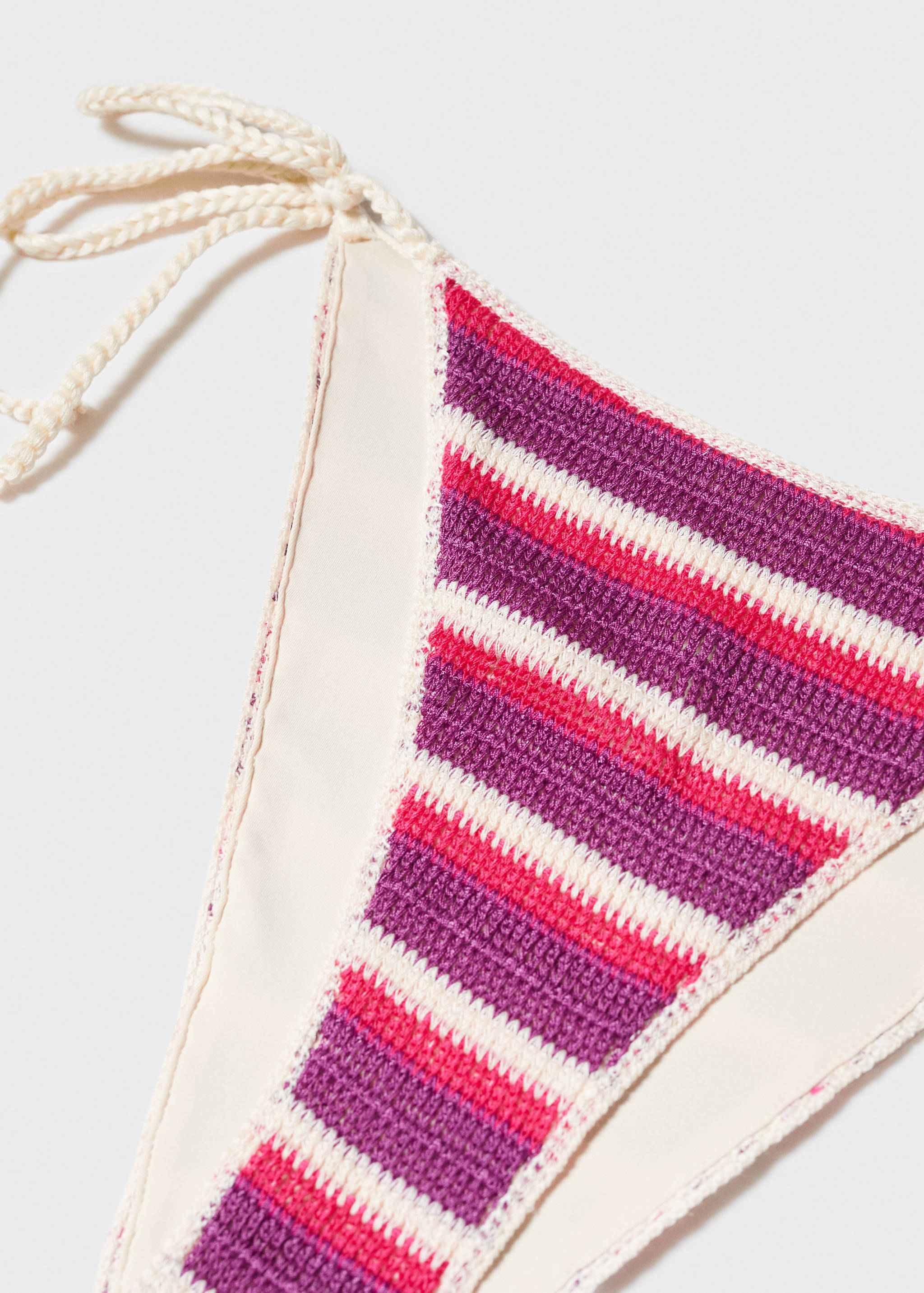 经典钩针编织比基尼泳裤 - null