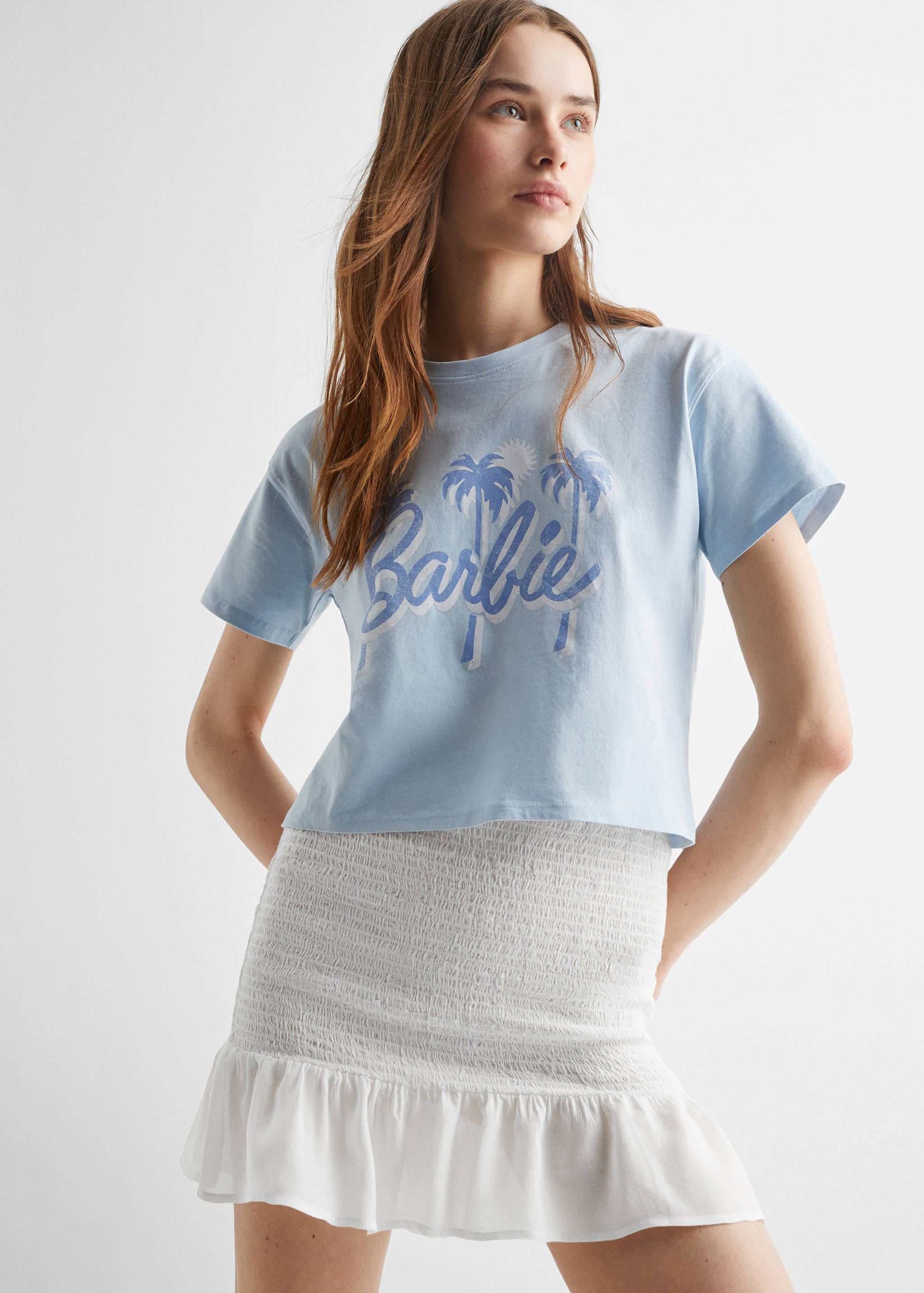 Falda fruncida volante - Plano medio