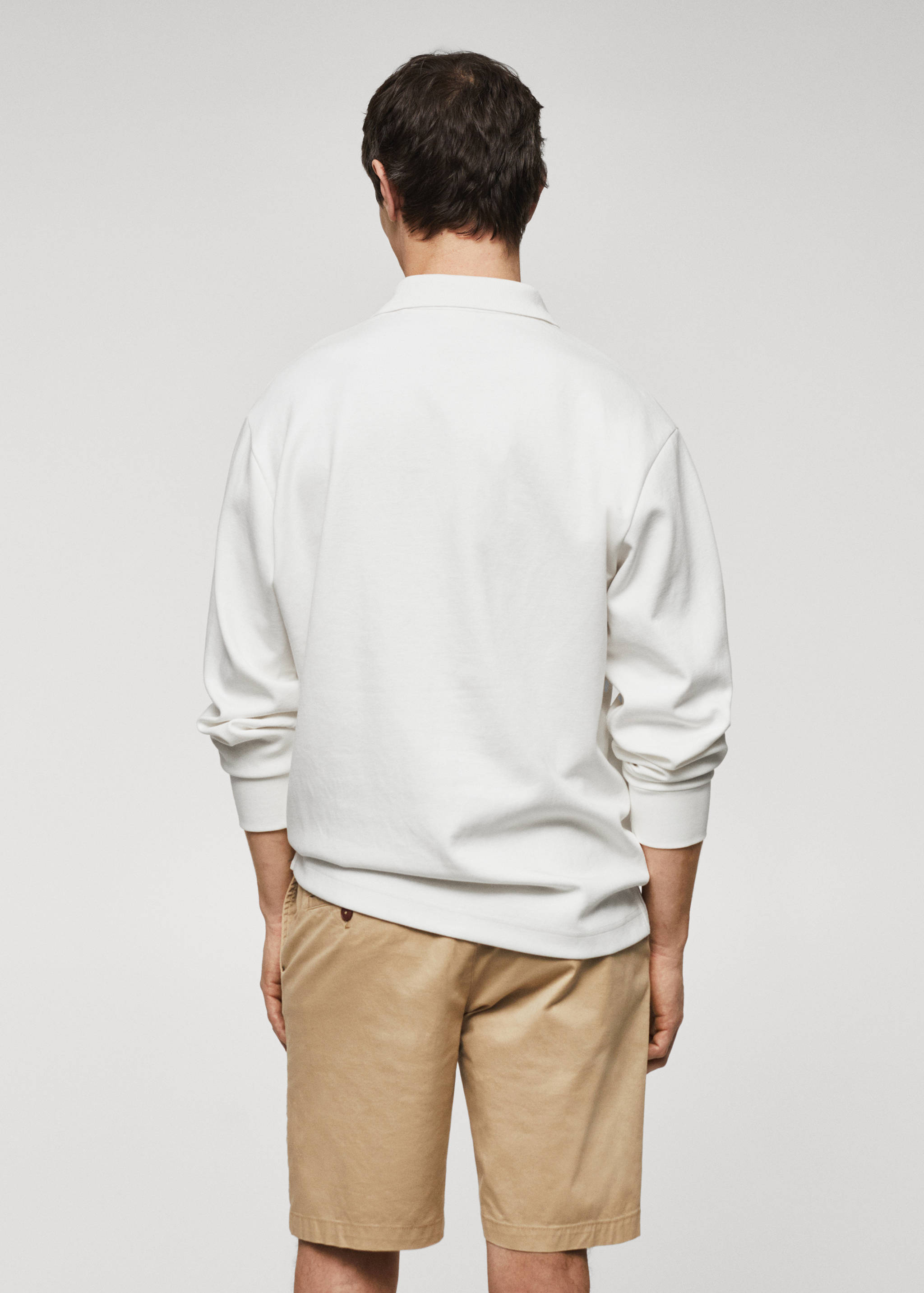 Polo coton à manches longues - Verso de l’article