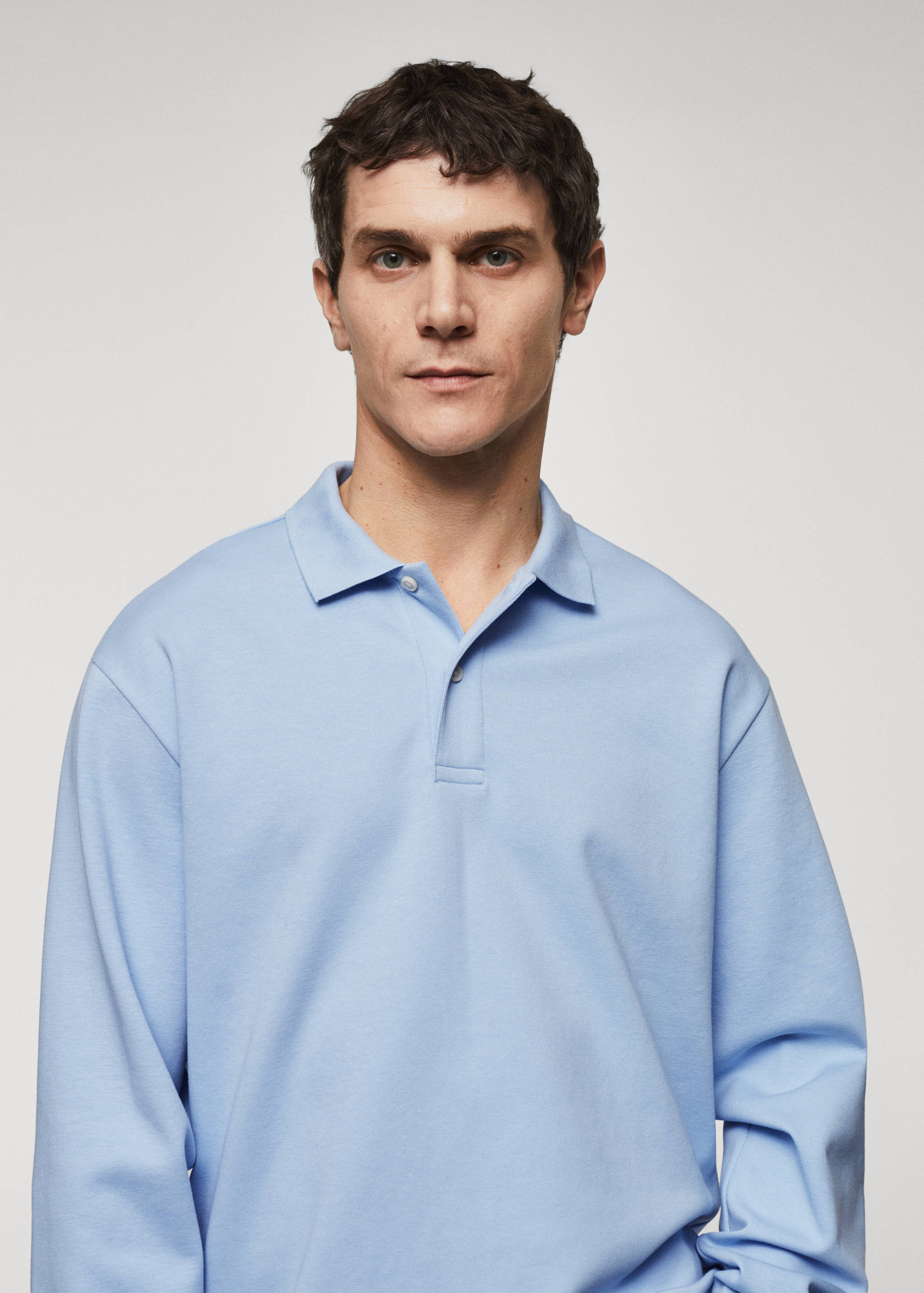 Polo coton à manches longues - Détail de l'article 1