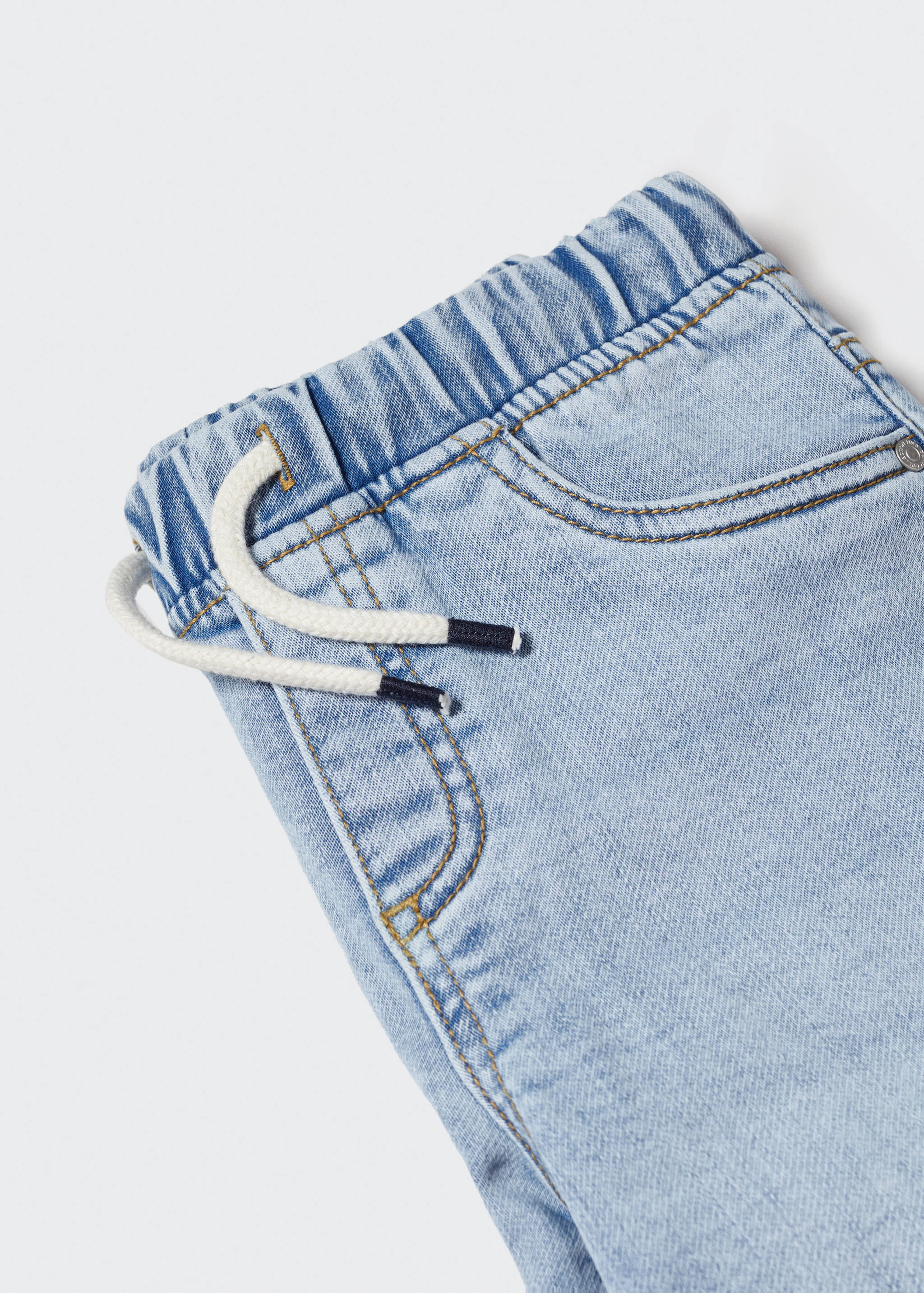 Comfy-fit denim Bermuda shorts - Details of the article 8