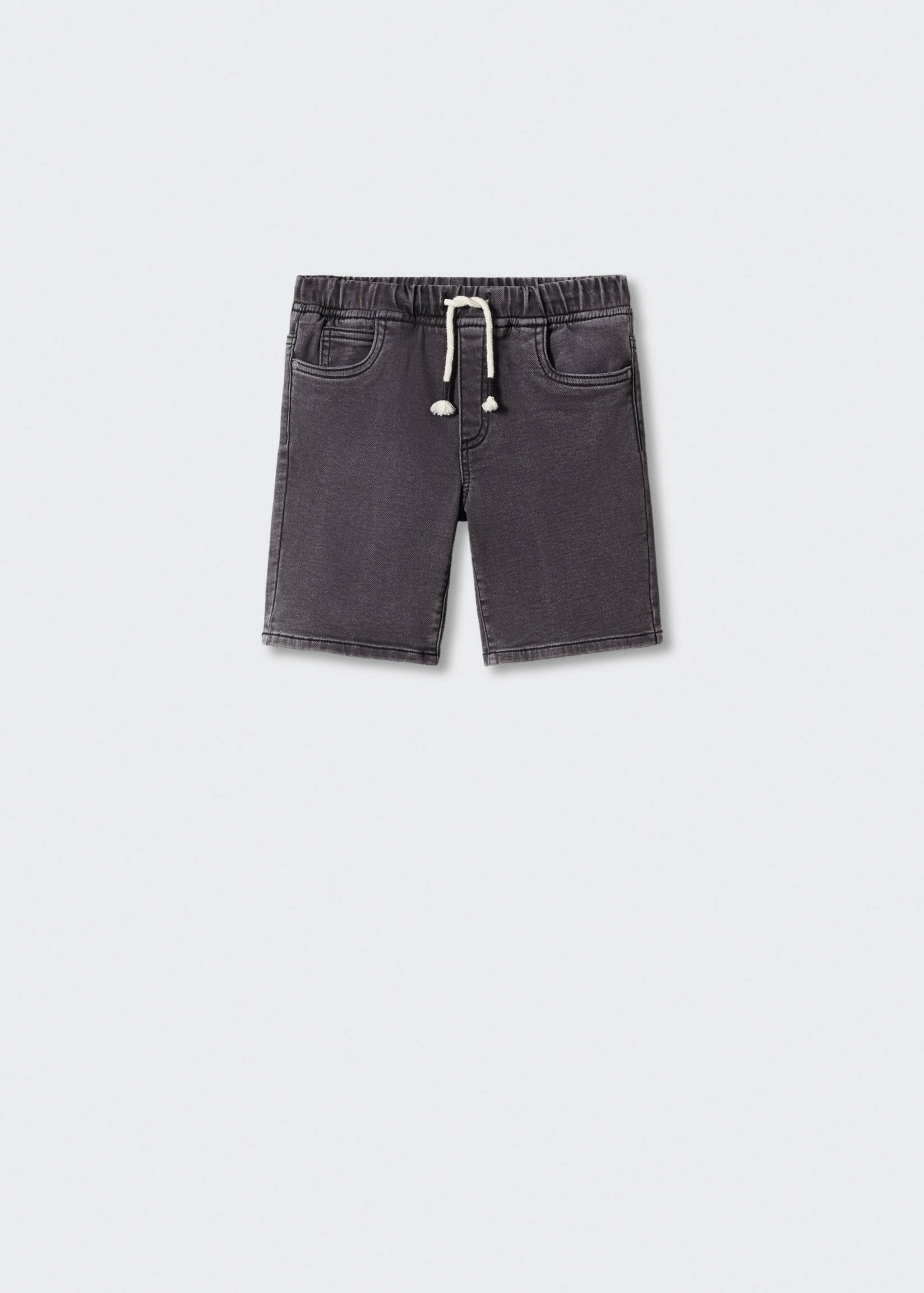 Comfy-fit denim Bermuda shorts - Article without model