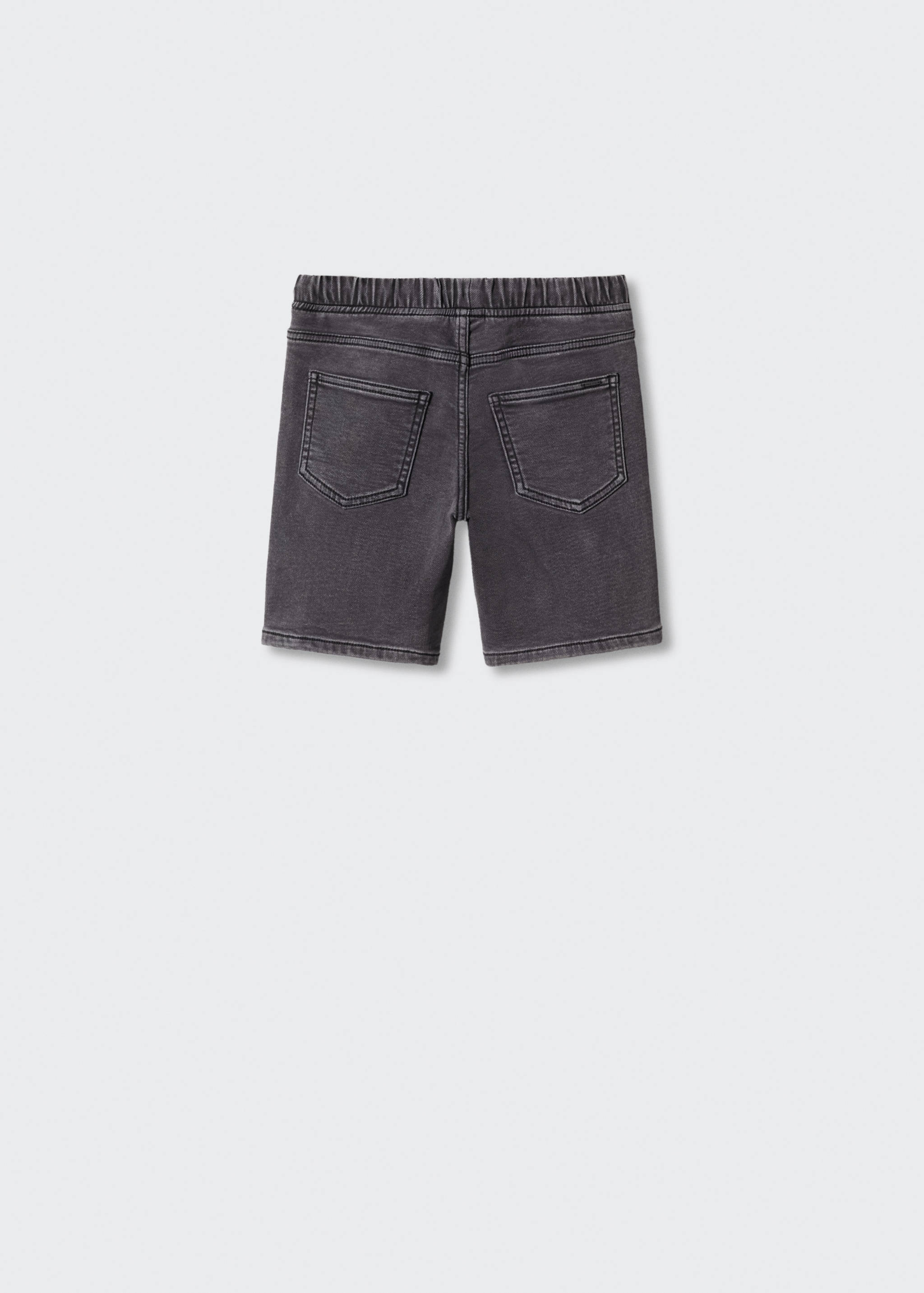 Comfy-fit denim Bermuda shorts - Reverse of the article