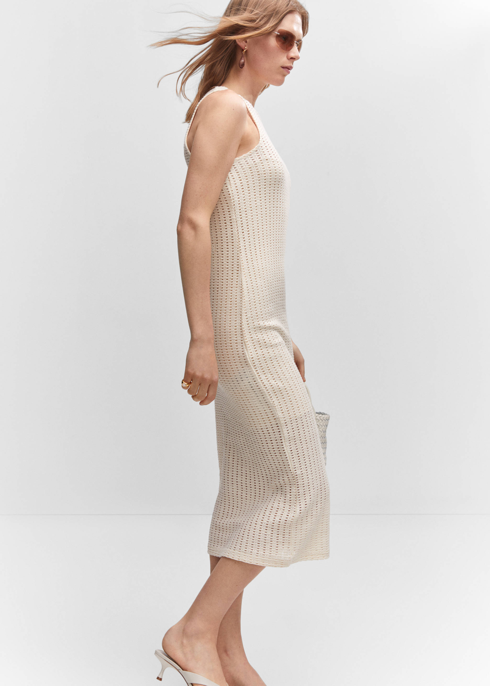 Openwork knit dress - Details of the article 2